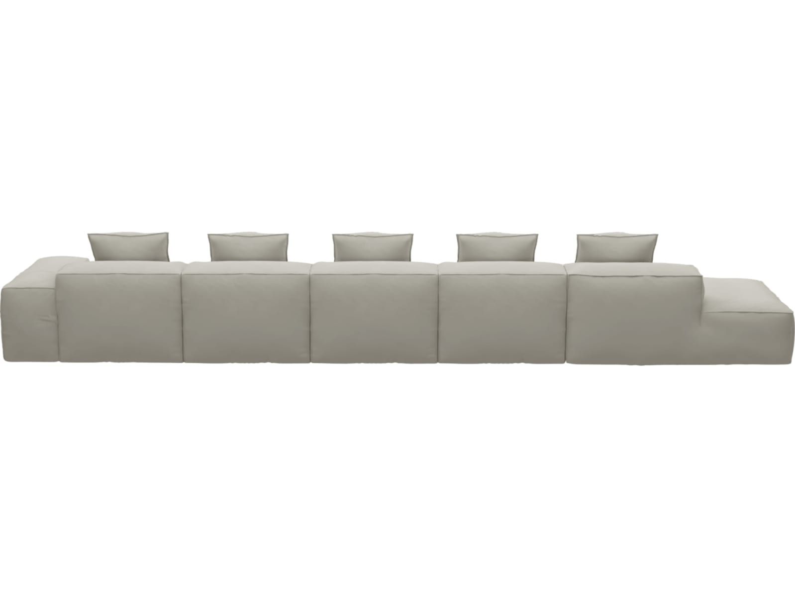 Riley California Ivory Modular Sofa - 1x Arm, 4x Armless, 1x Left Terminal color California Ivory