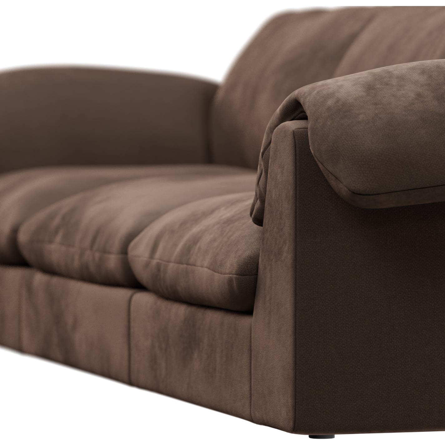 Ludlow Muse Chocolate Sofa - 3 Seater color Muse Chocolate
