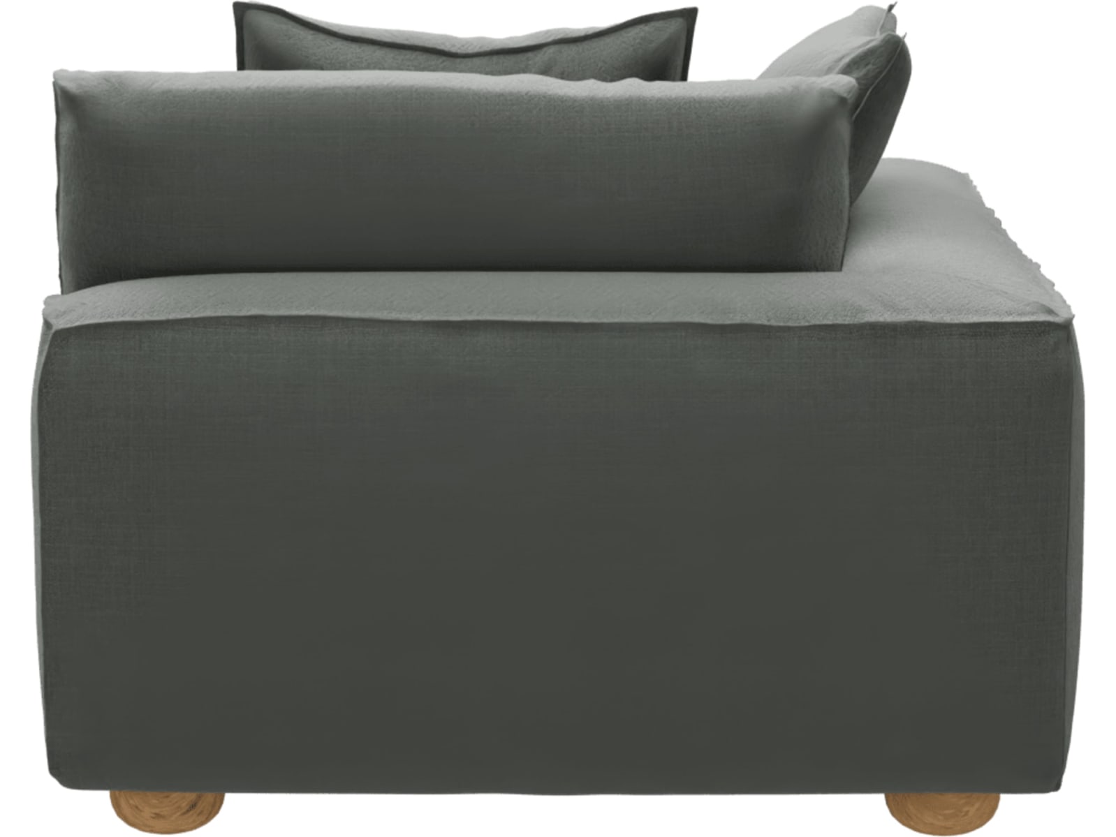 Tully Tribute Storm Chaise Left Arm Facing Module color Tribute Storm