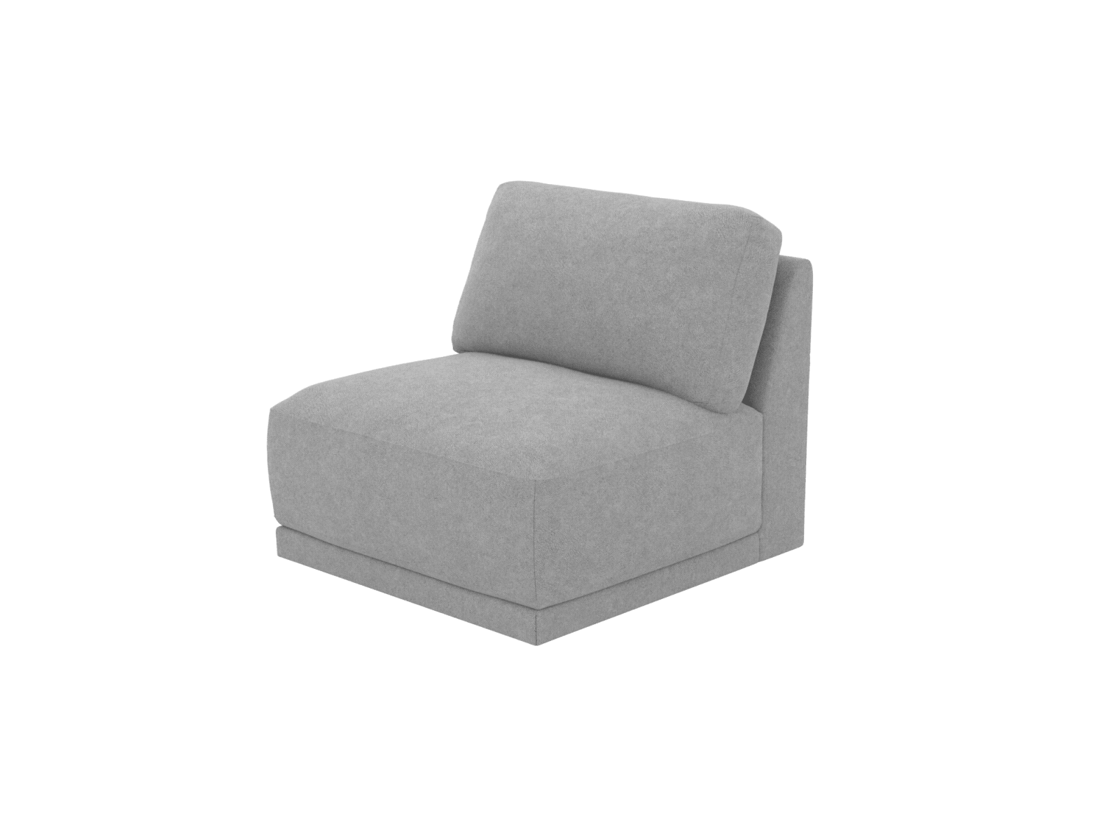 Emily Armless Chair Module California Slate color California Slate