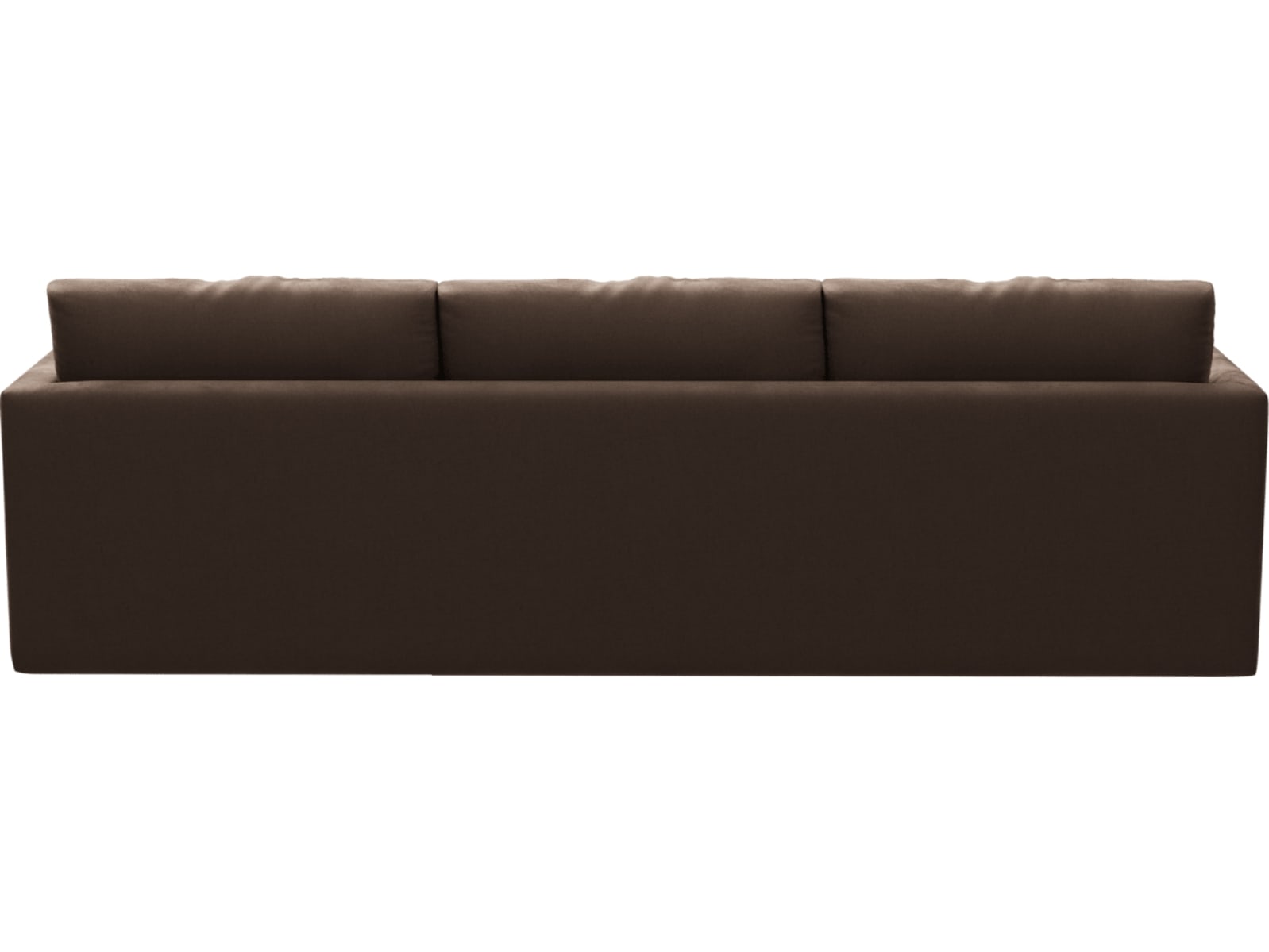 Haven Apt Muse Chocolate Chaise Sofa color Muse Chocolate