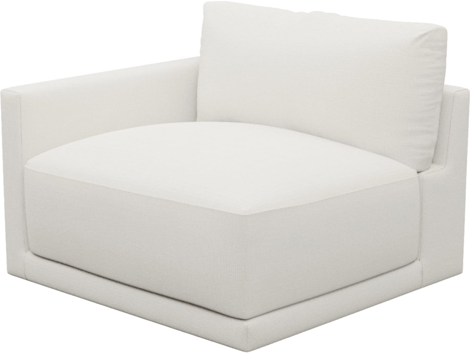 Haven Tribute Ice Left Arm Facing Chair Sofa Module color Tribute Ice