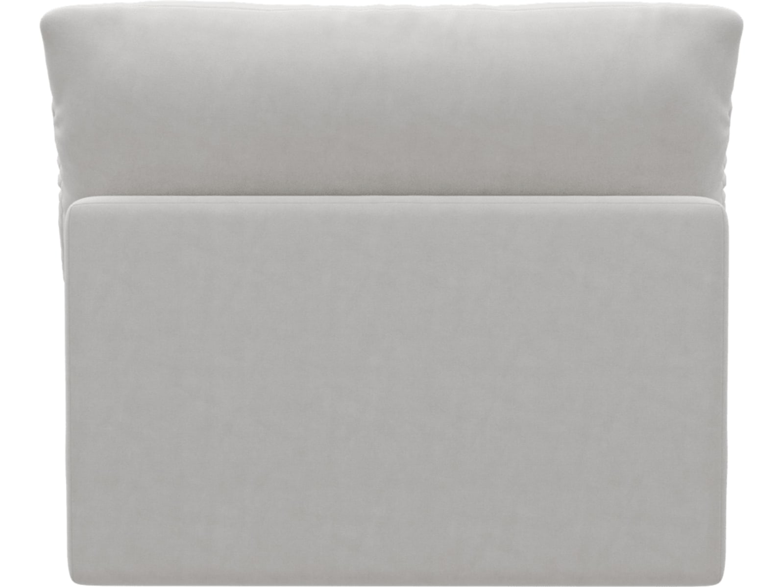 Willow Muse Frost Armless Sofa Module color Muse Frost