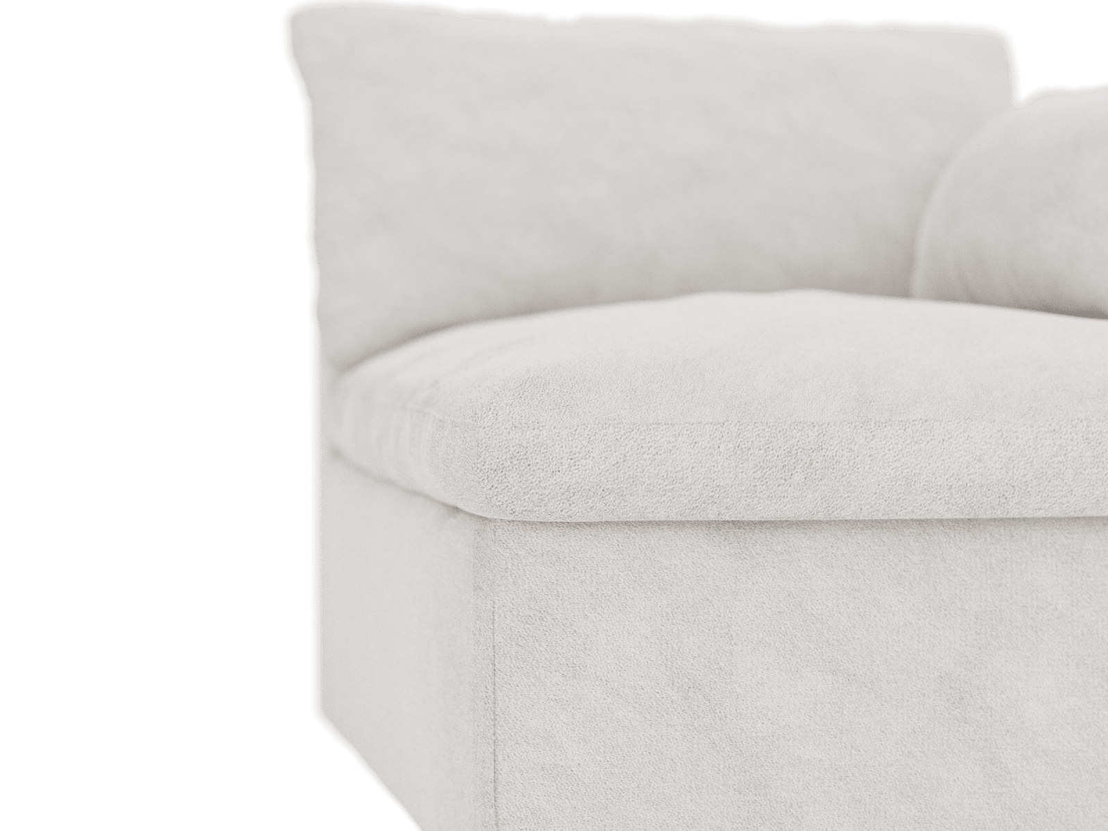 Retreat California Ivory 1 Seat Right Arm Facing Sofa Module color California Ivory