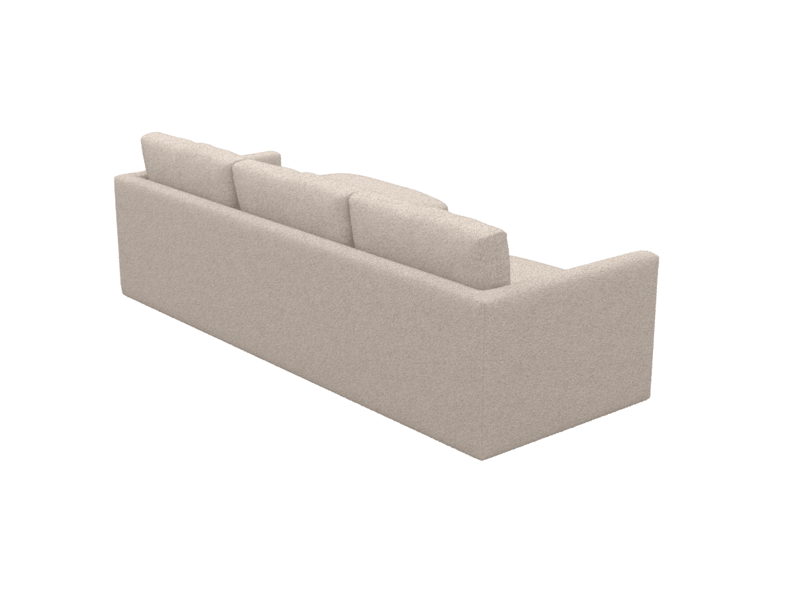 Haven Boucle Pumice 3 Seater Chaise Sofa color Boucle Pumice