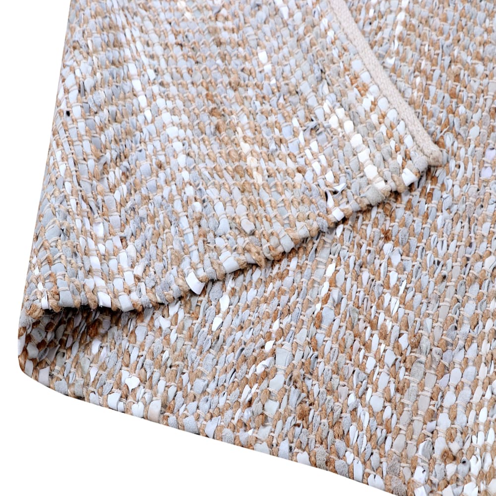 Meknes Rug - Leather color Leather