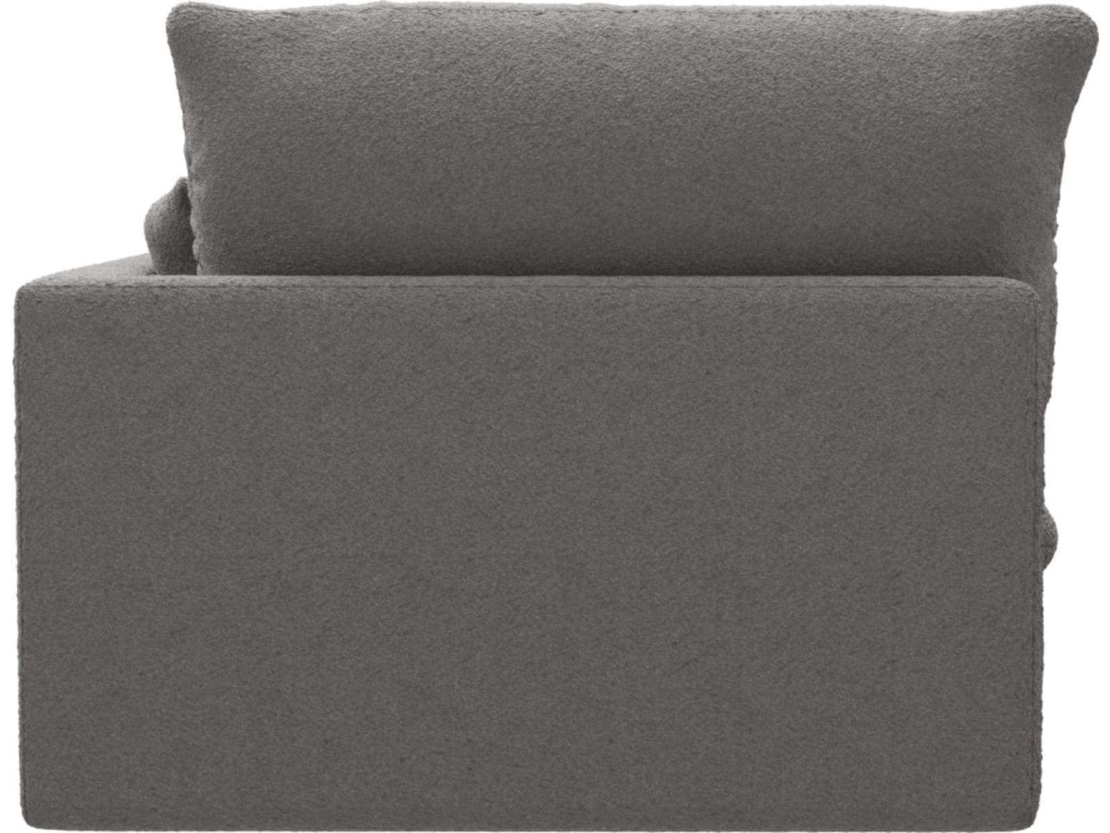 Willow Boucle Pumice Chaise Right Arm Facing Sofa Module color Boucle Pumice