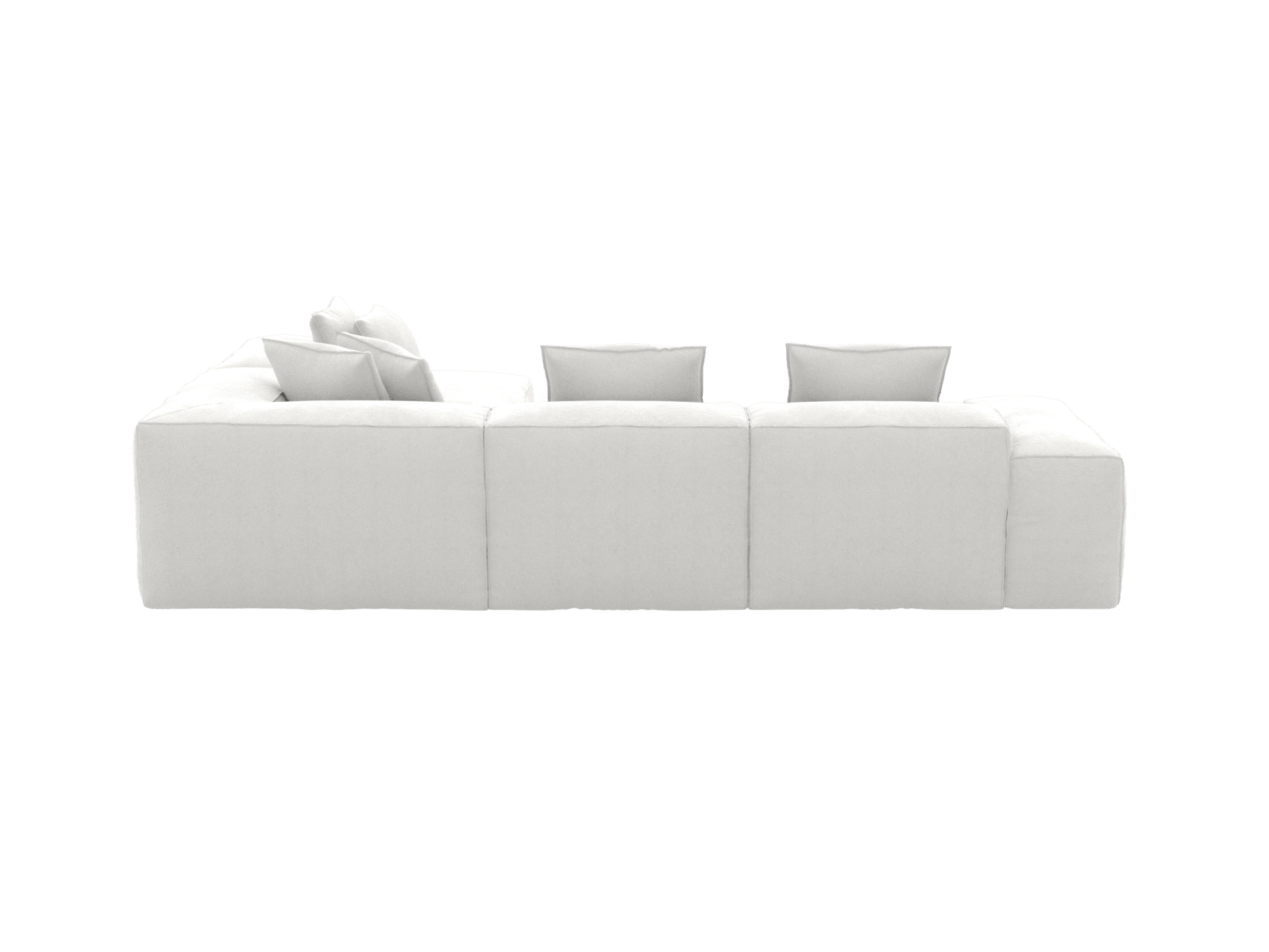 Riley Muse Frost 5 Seater Terminal Right Corner Modular Sofa color Muse Frost