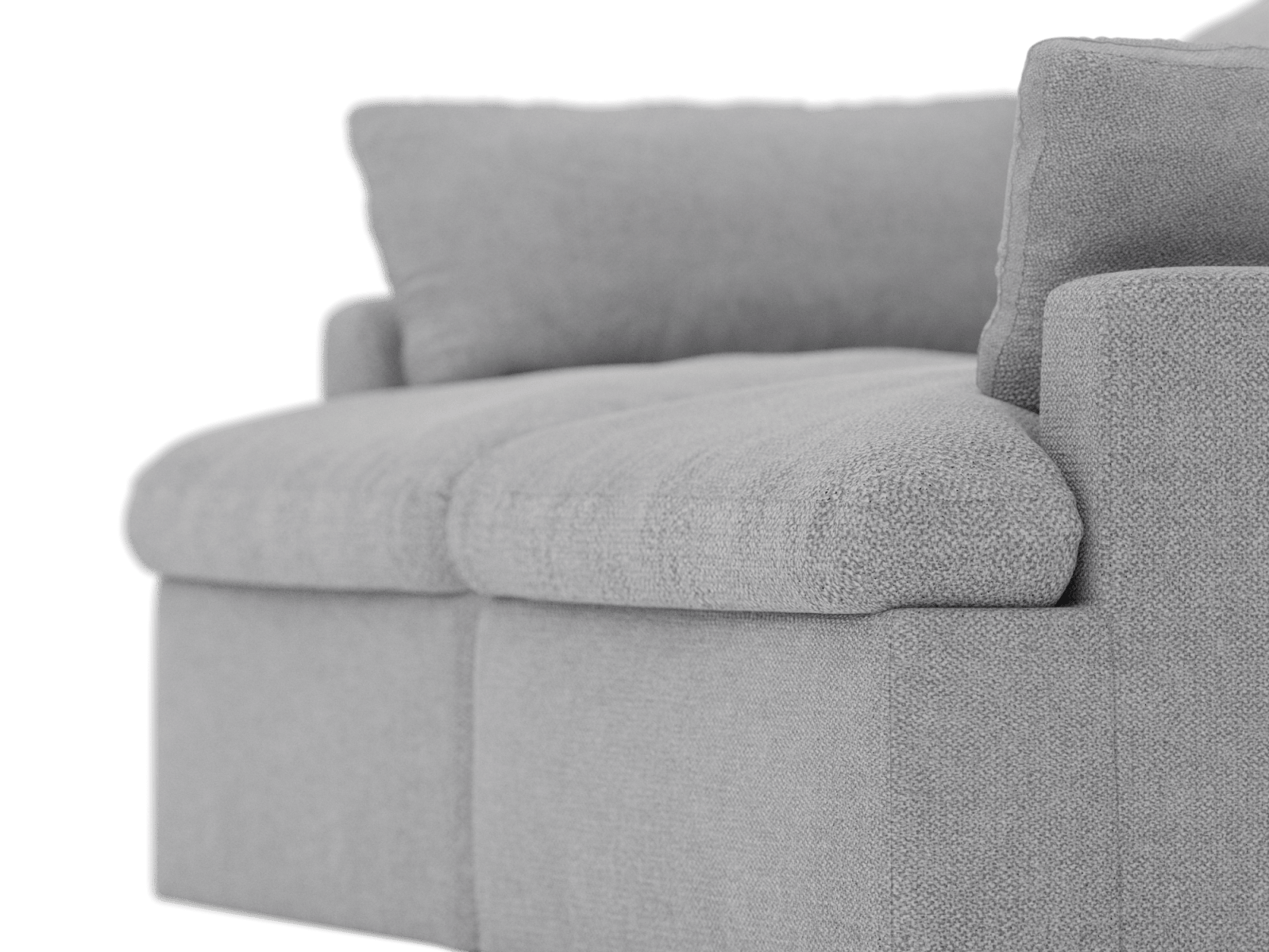 Retreat California Slate Modular Sofa - 2 Piece color California Slate