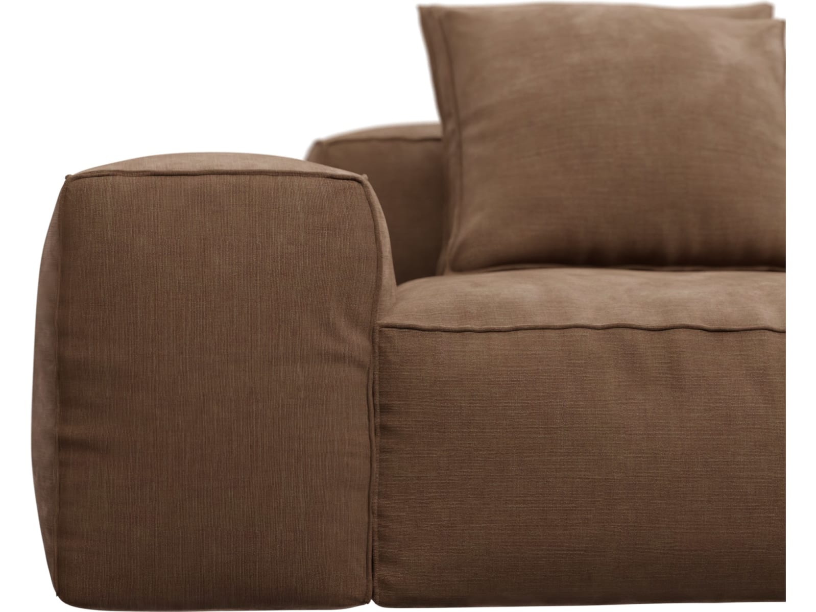 Riley Tribute Chestnut Modular Sofa - 1x Arm, 3x Armless, 1x Right Terminal color Tribute Chestnut