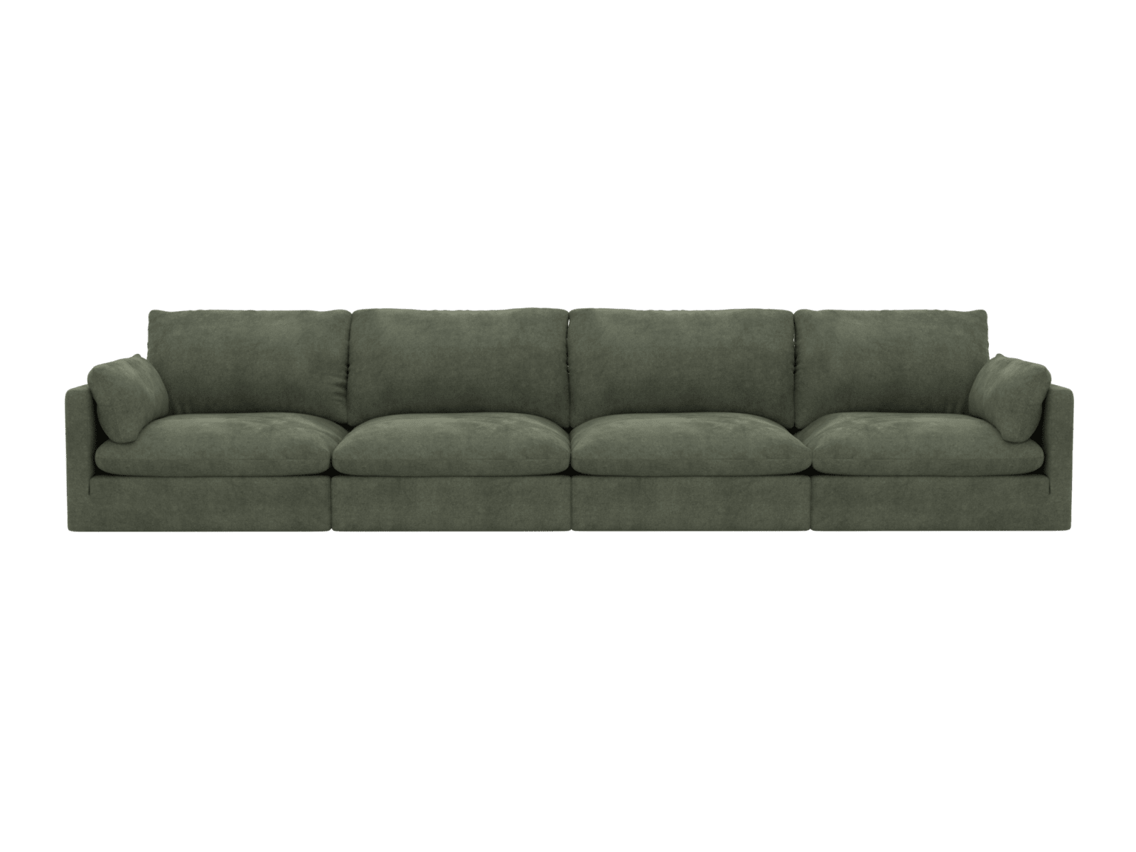 Willow Muse Forest Modular Sofa - 4 Seater color Muse Forest