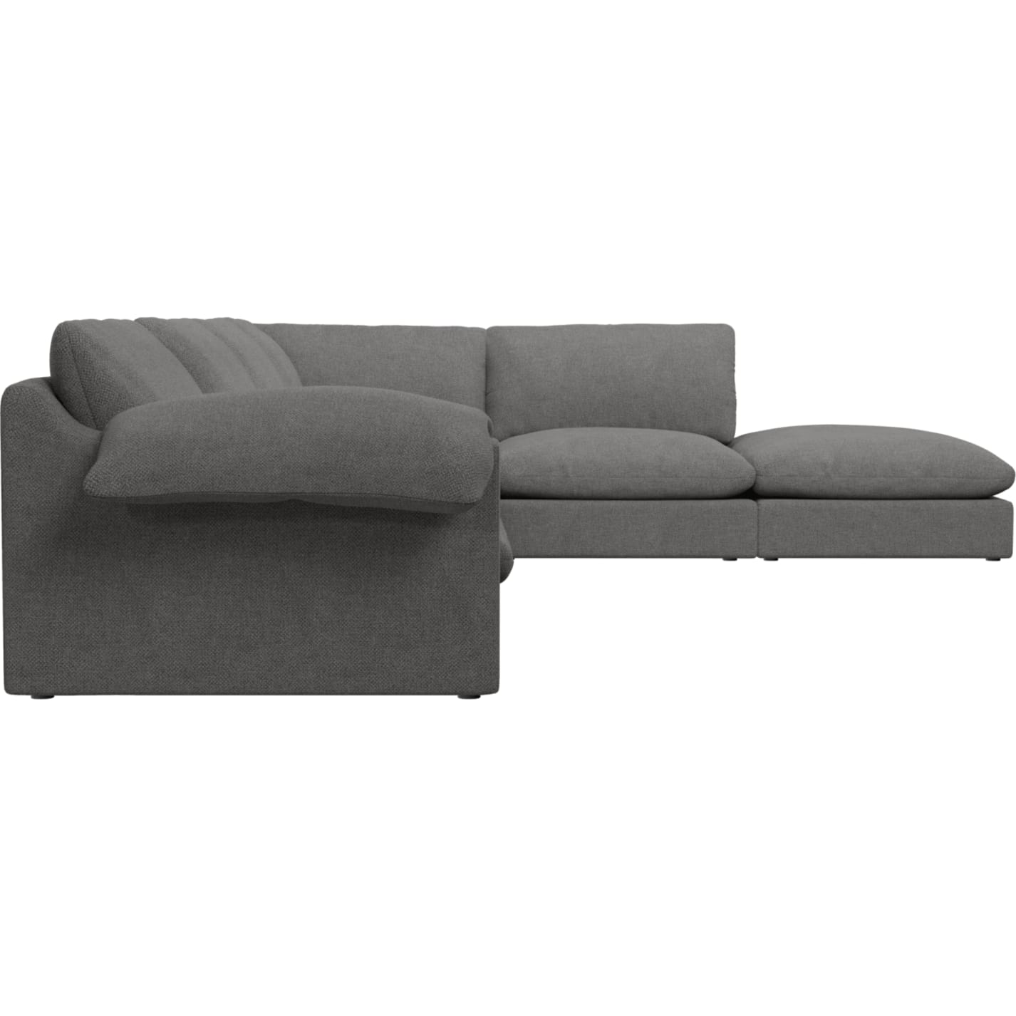 Ludlow California Slate Modular Sofa RAF Terminal - 6 Seater color California Slate