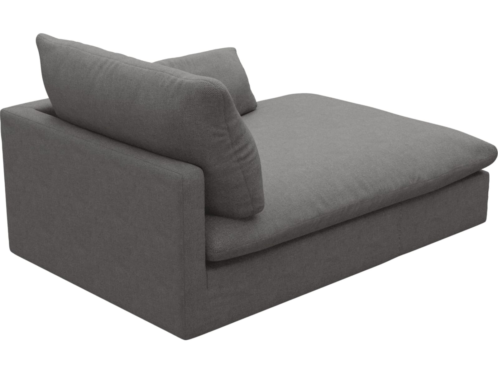 Willow California Slate Chaise Right Arm Facing Sofa Module color California Slate