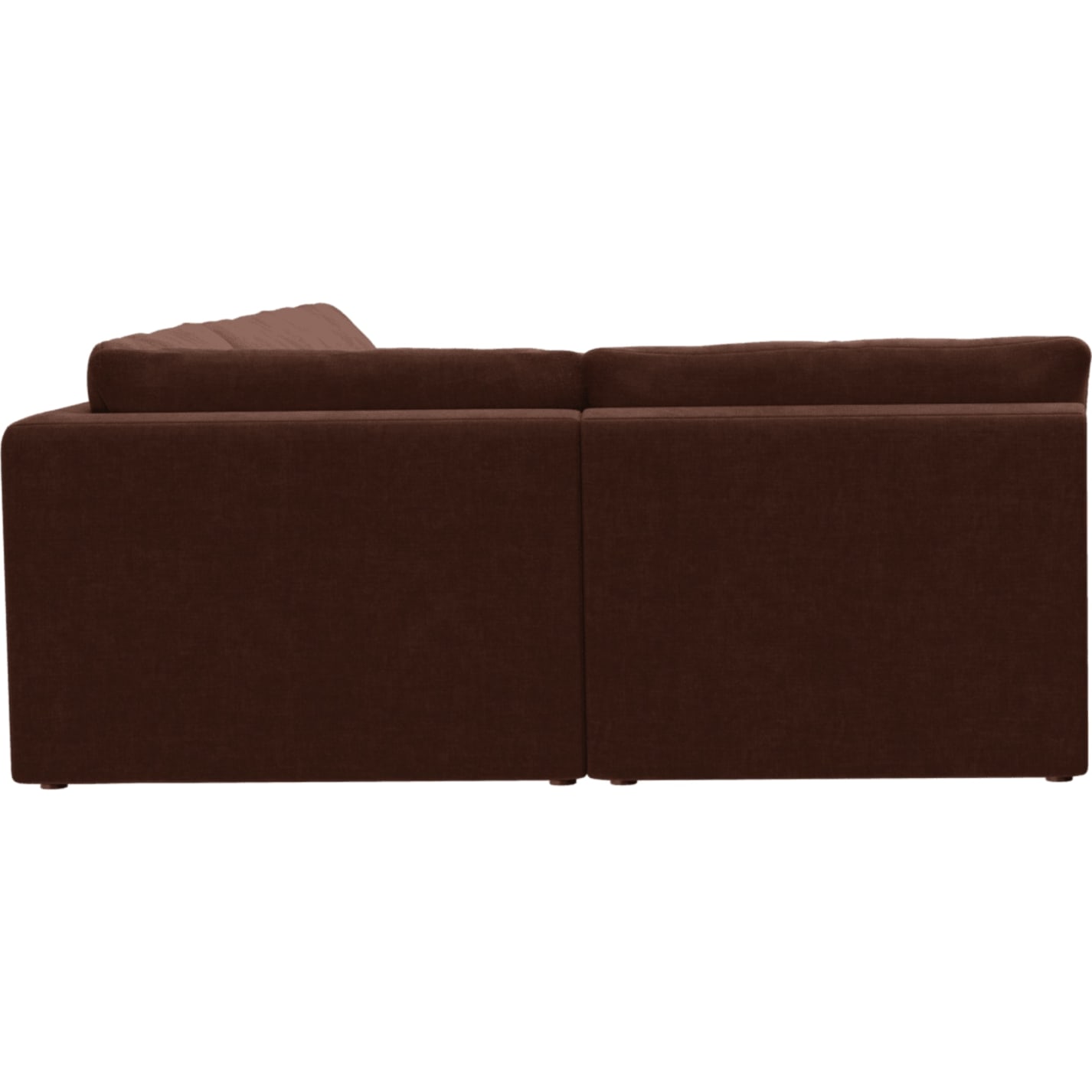 Ludlow Muse Rust Sofa - 4 Seater LAF Terminal color Muse Rust