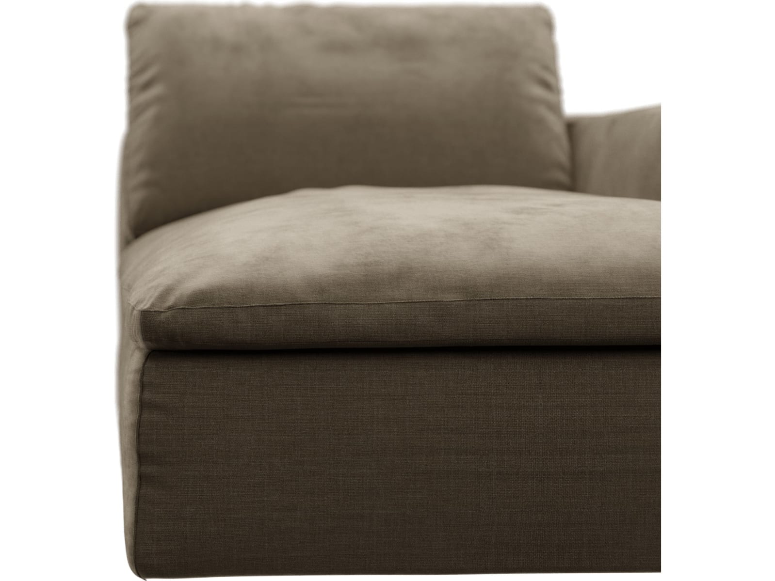 Cloud Deep Chaise Right Module Tribute Walnut color Tribute Walnut