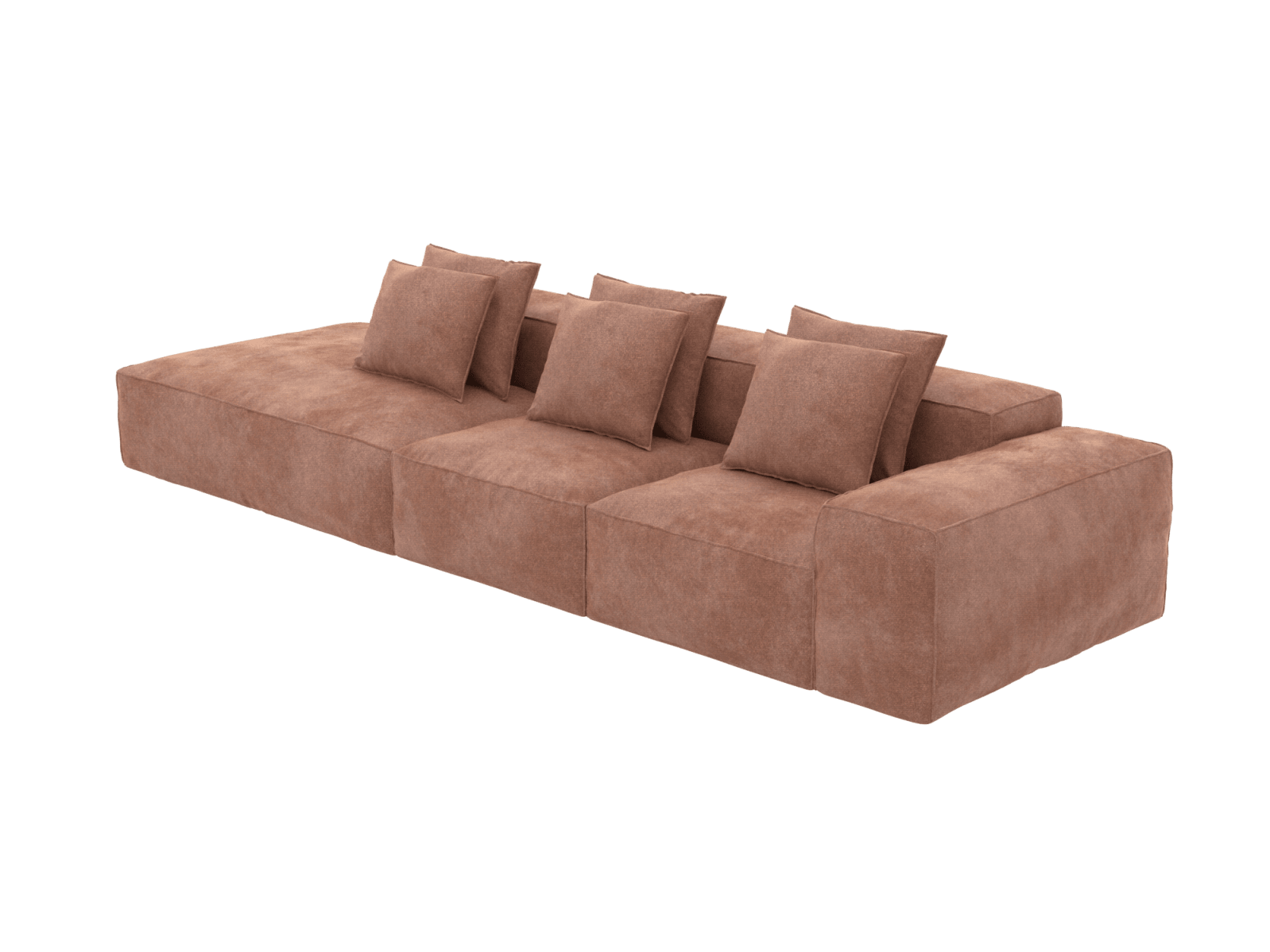 Riley Muse Dusk Modular Sofa - 1x Arm, 2x Armless, 1x Left Terminal color Muse Dusk