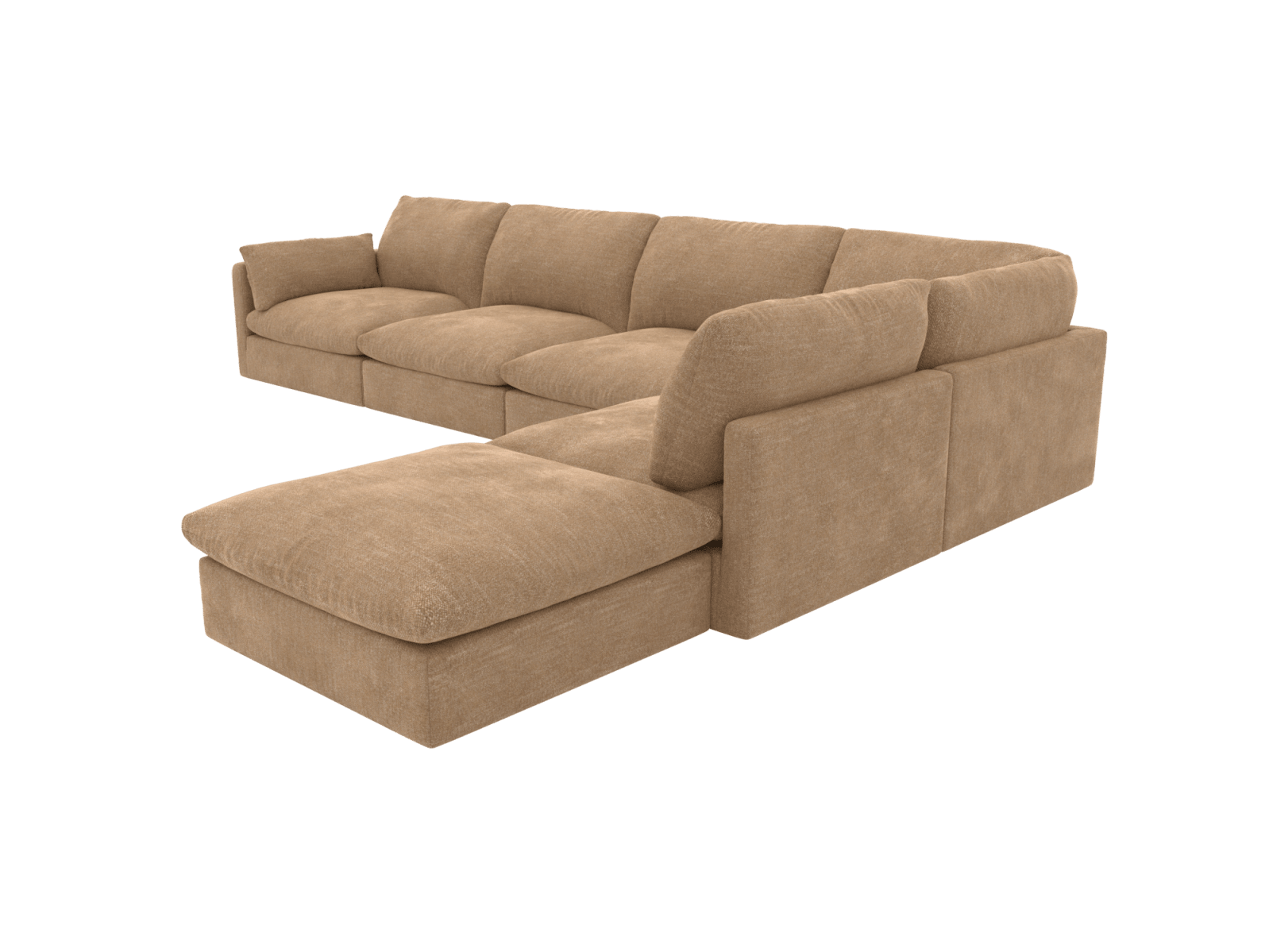 Willow Avon Honey Modular Sofa RAF Terminal - 6 Seater color Avon Honey