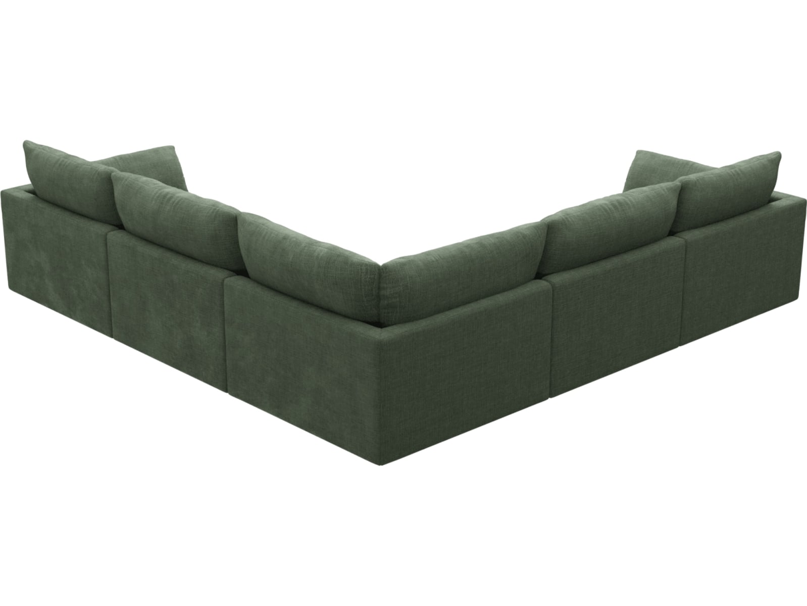 Willow Tribute Dark Jade Corner Sofa - 5 Seater color Tribute Dark Jade