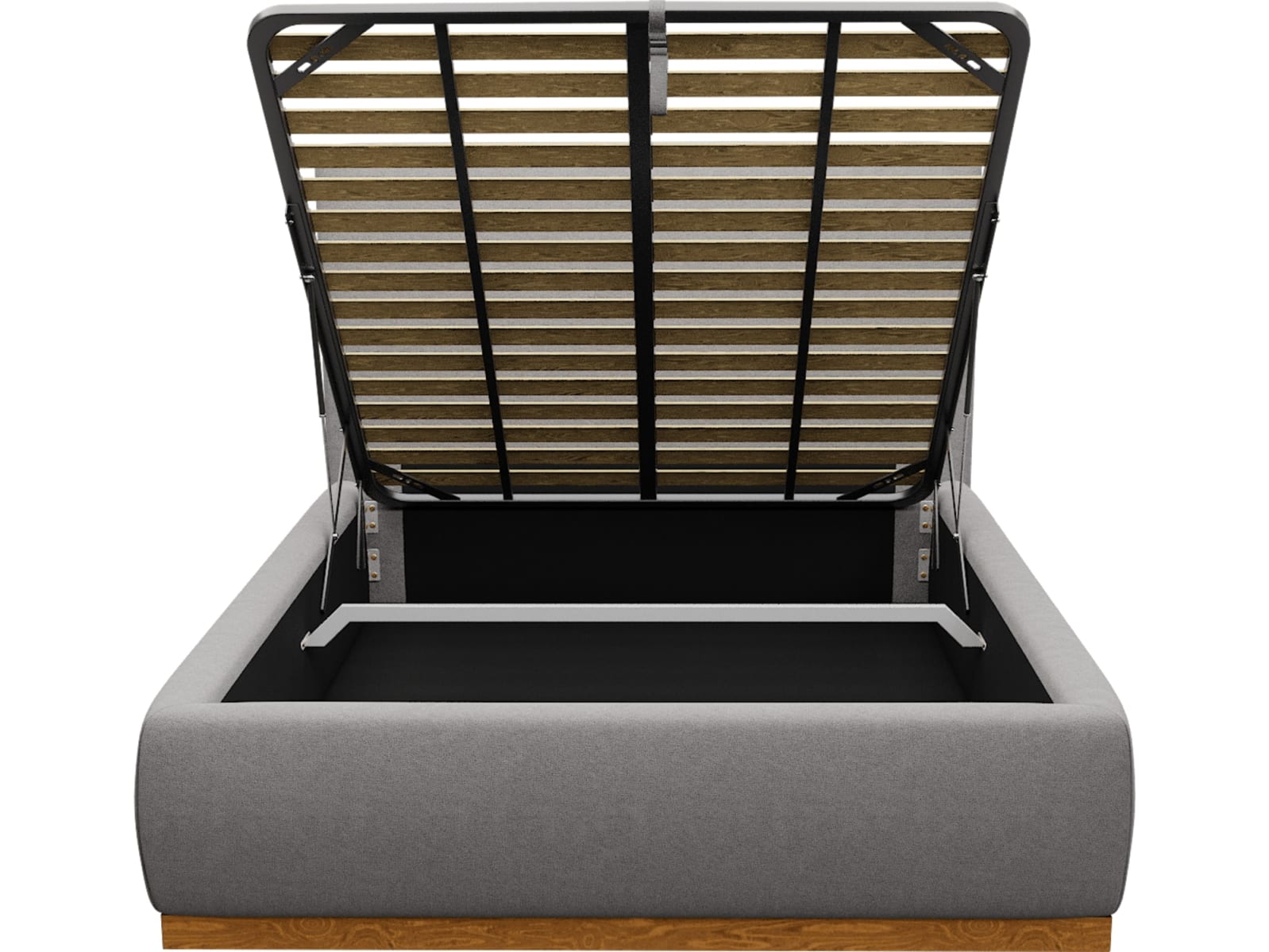 Haven Dark Gas Lift Bed View Steel color View Steel