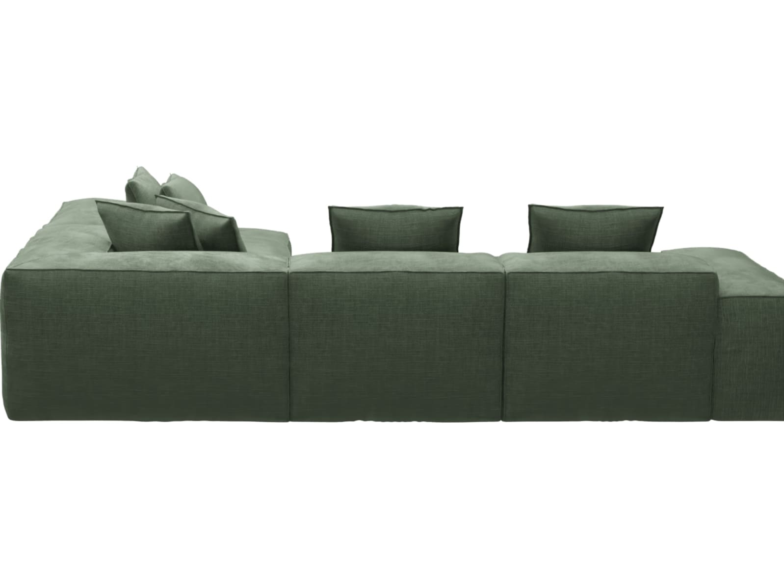 Riley Tribute Dark Jade Modular Sofa - Arm, 2x Armless, Corner, Right Terminal color Tribute Dark Jade