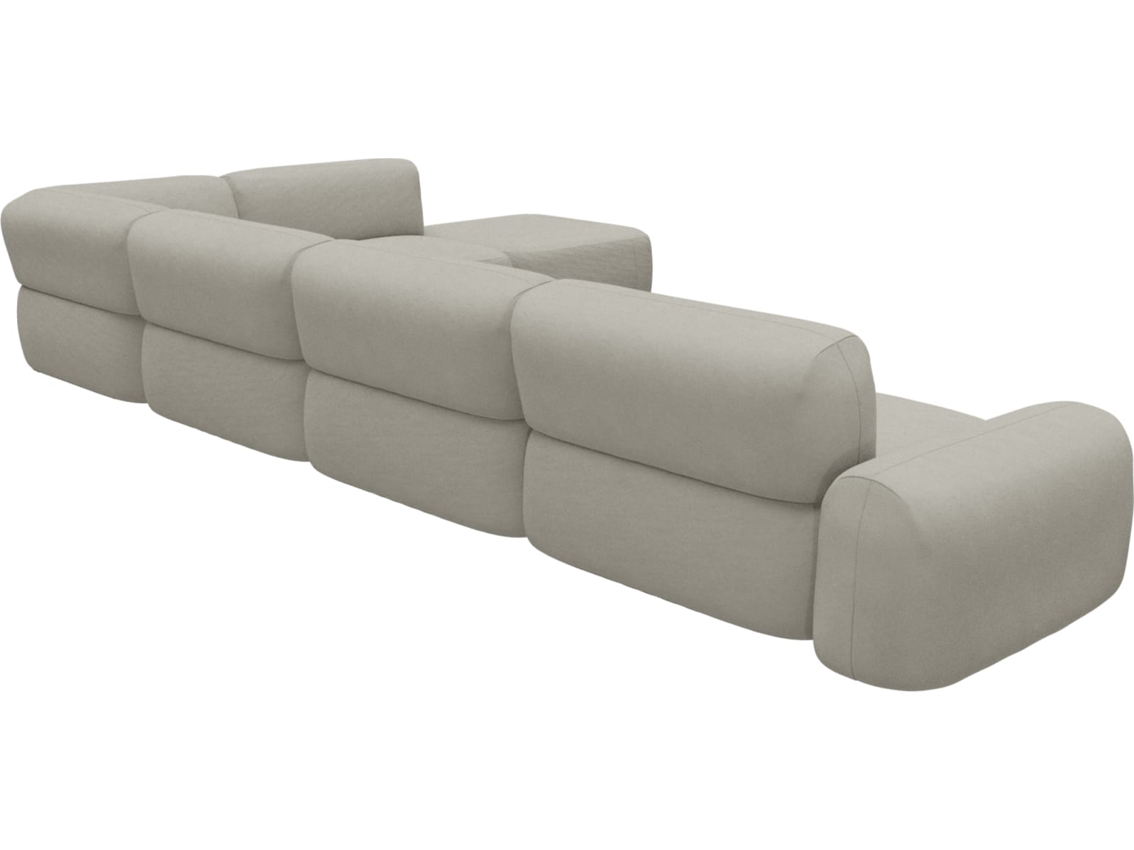 Beckett California Ivory Modular Sofa - 7 Piece color California Ivory