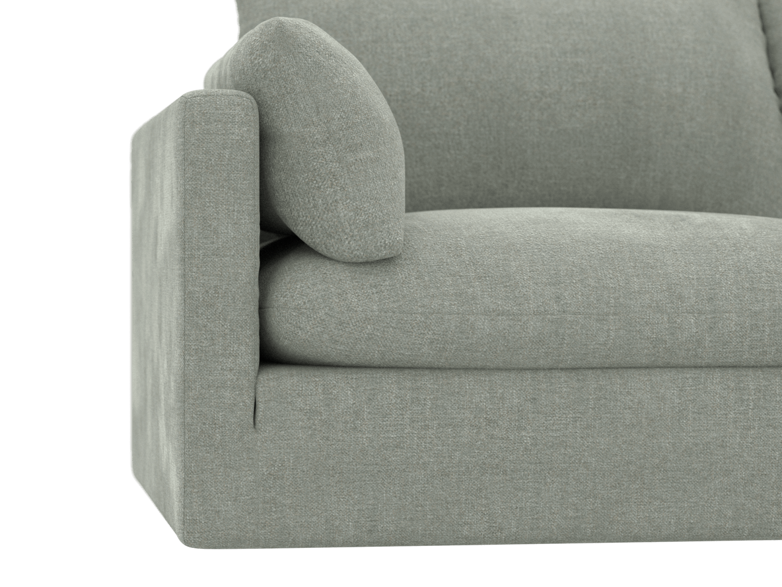 Willow Avon Sage Chaise Sofa - 3 Seater color Avon Sage