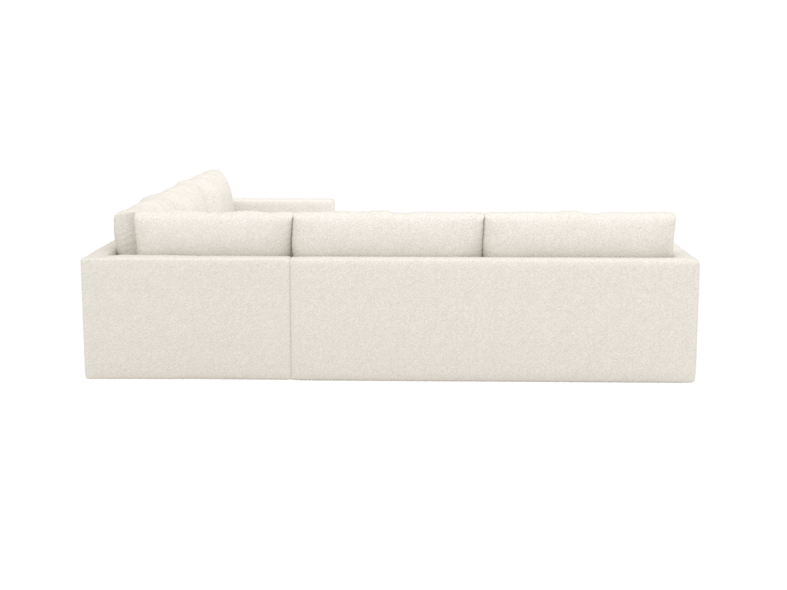 Haven Boucle Ivory 7 Seater Corner Sofa color Boucle Ivory