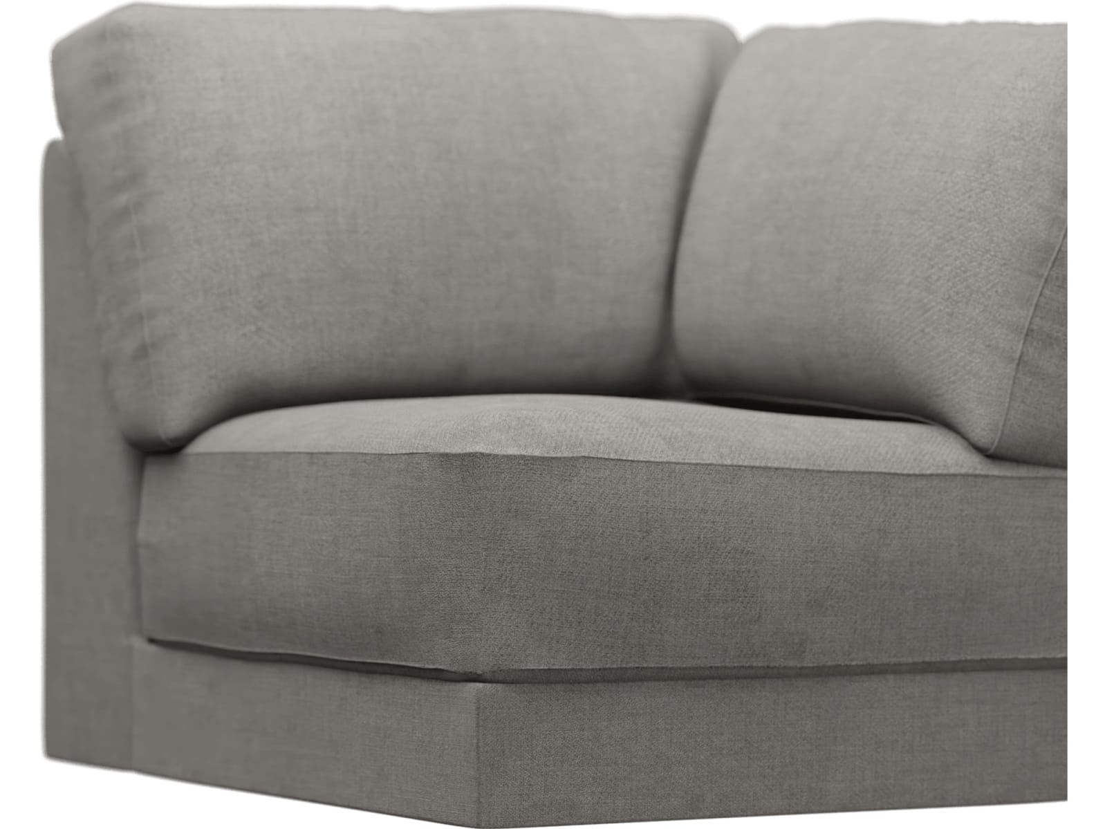 Monica Isla Soft Grey Corner Sofa Chair Module color Isla Soft Grey