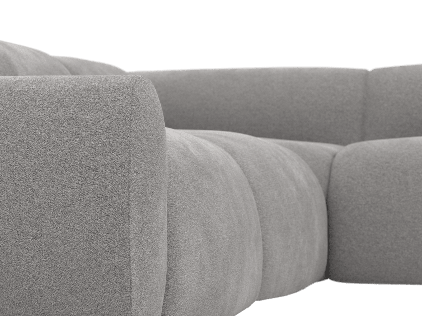 Malmo Toorak Pebble Corner Sofa - 5 Seater color Toorak Pebble