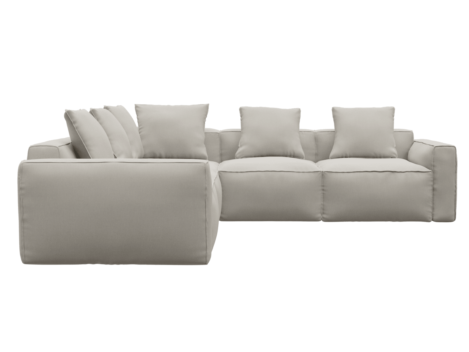 Riley Apt Santa Fe Sand Corner Sofa - 5 Seater color Santa Fe Sand