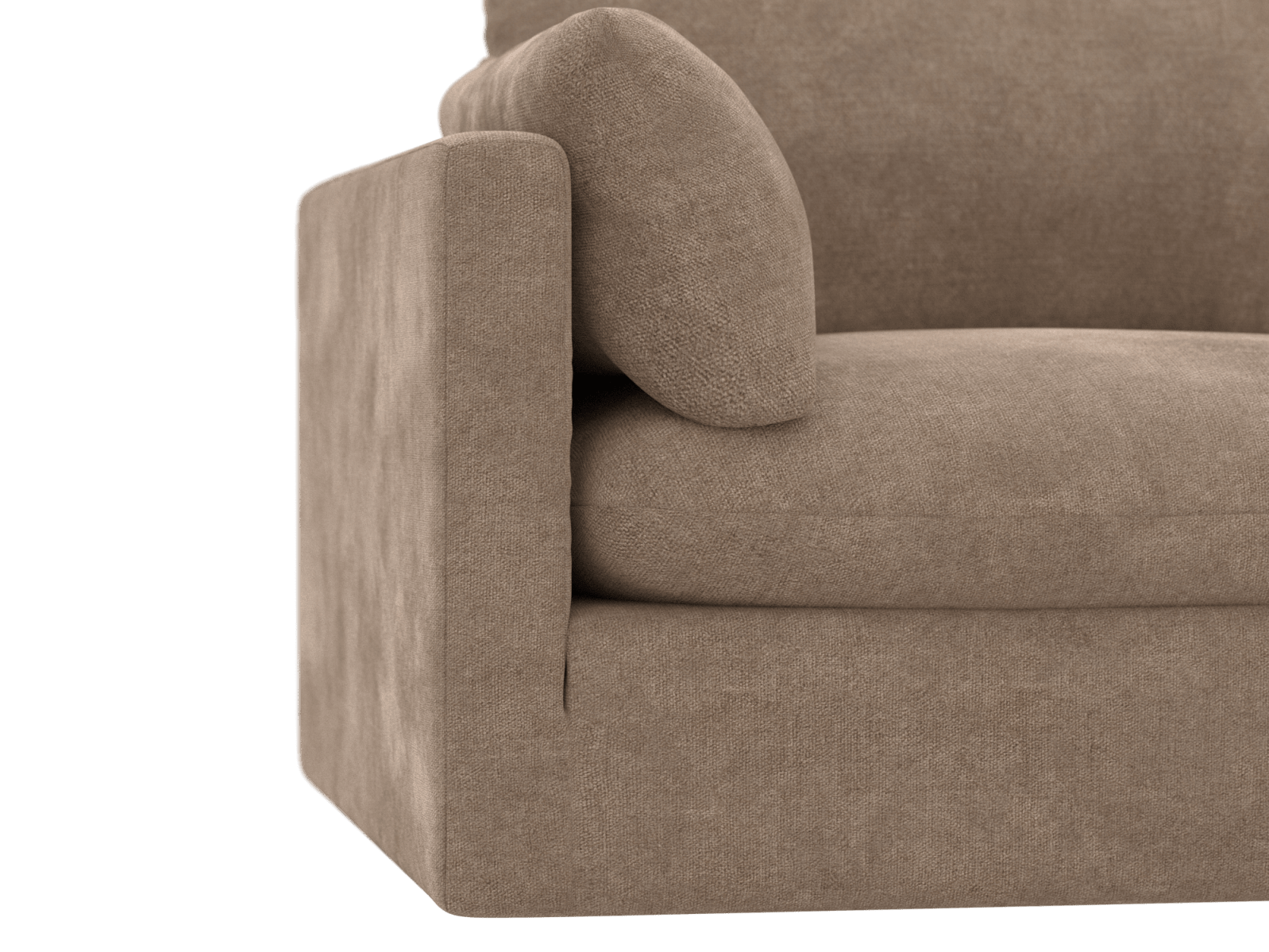 Willow Tribute Walnut Modular Sofa - 6 Seater RAF Terminal color Tribute Walnut