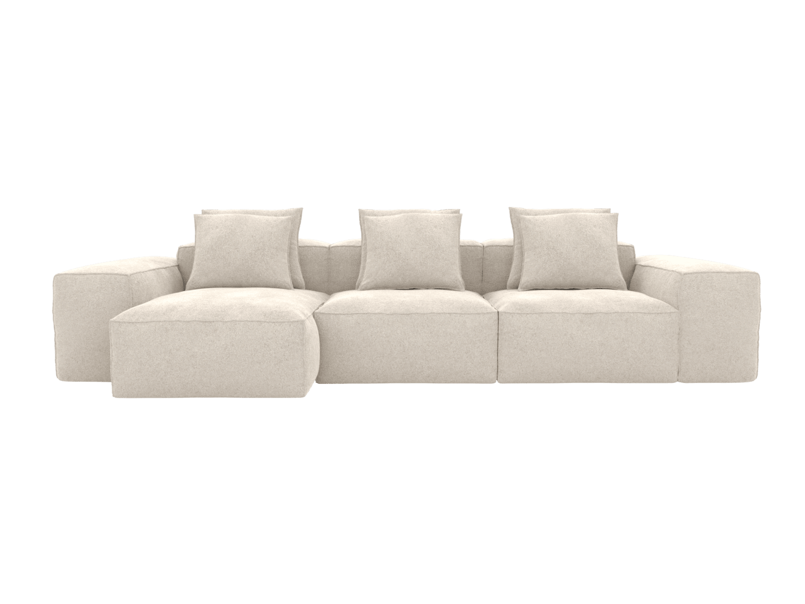 Riley Avon Mineral Modular Chaise Sofa - 3 Seater color Avon Mineral