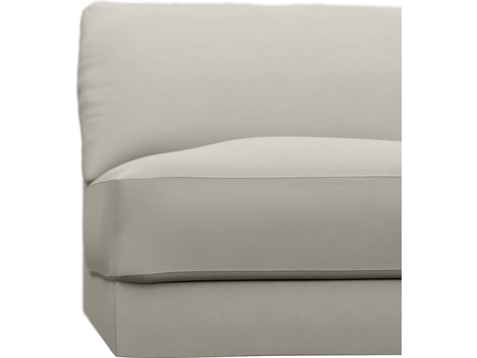 Monica California Ivory Right Arm Facing Chair Module color California Ivory