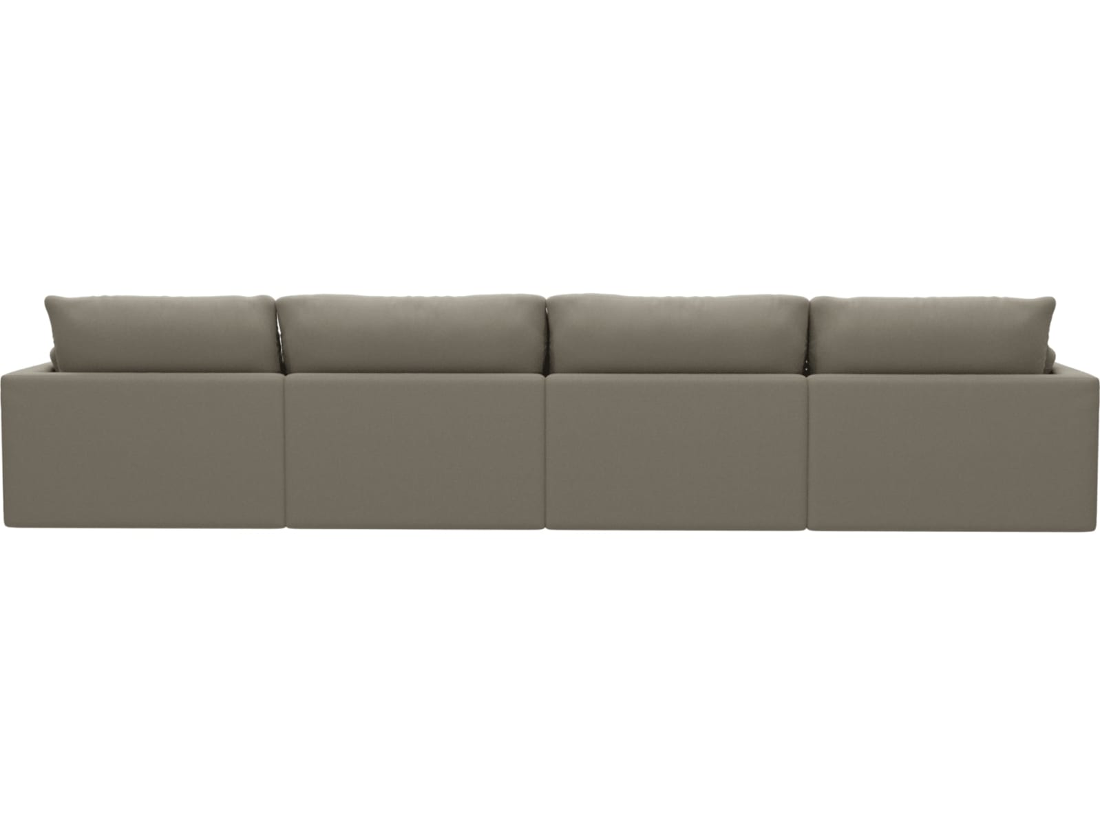 Willow Plaza Natural Modular Sofa - 4 Seater color Plaza Natural