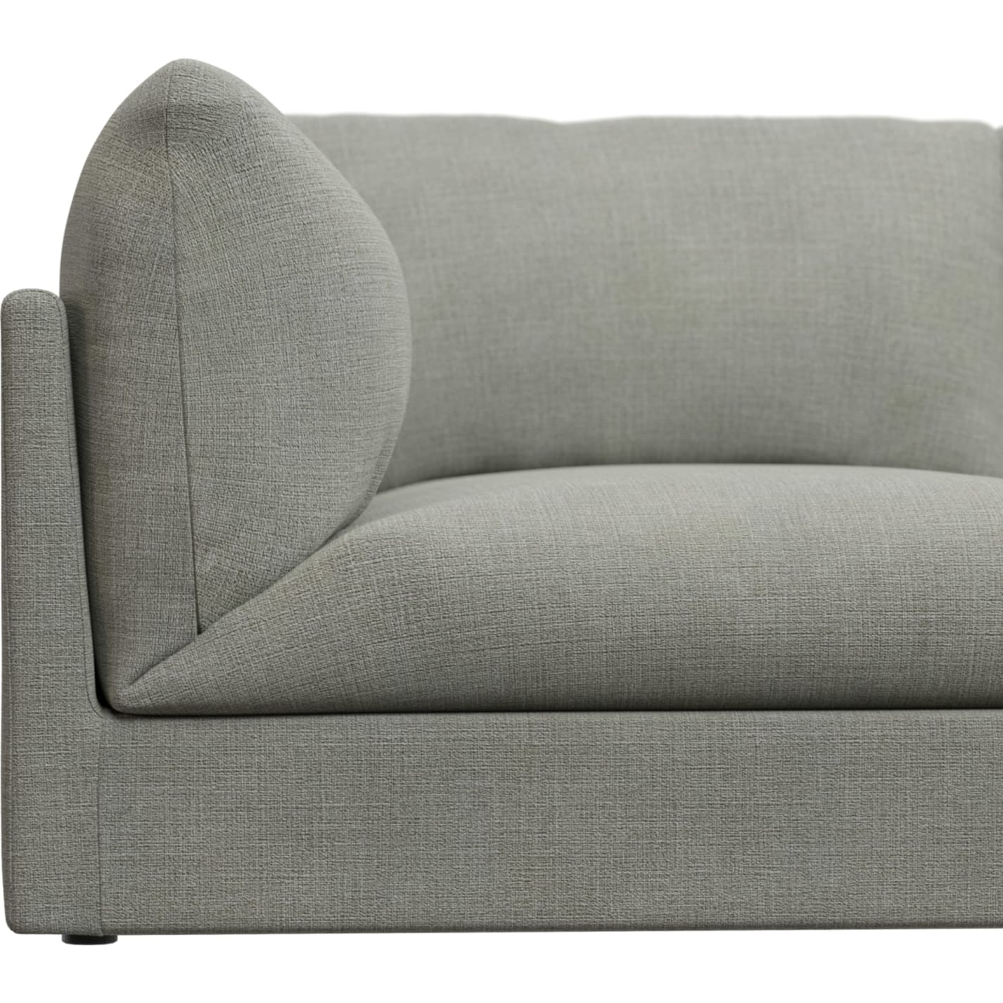Finley Toorak Pebble Modular Sofa - 5 Seater RAF Terminal color Toorak Pebble
