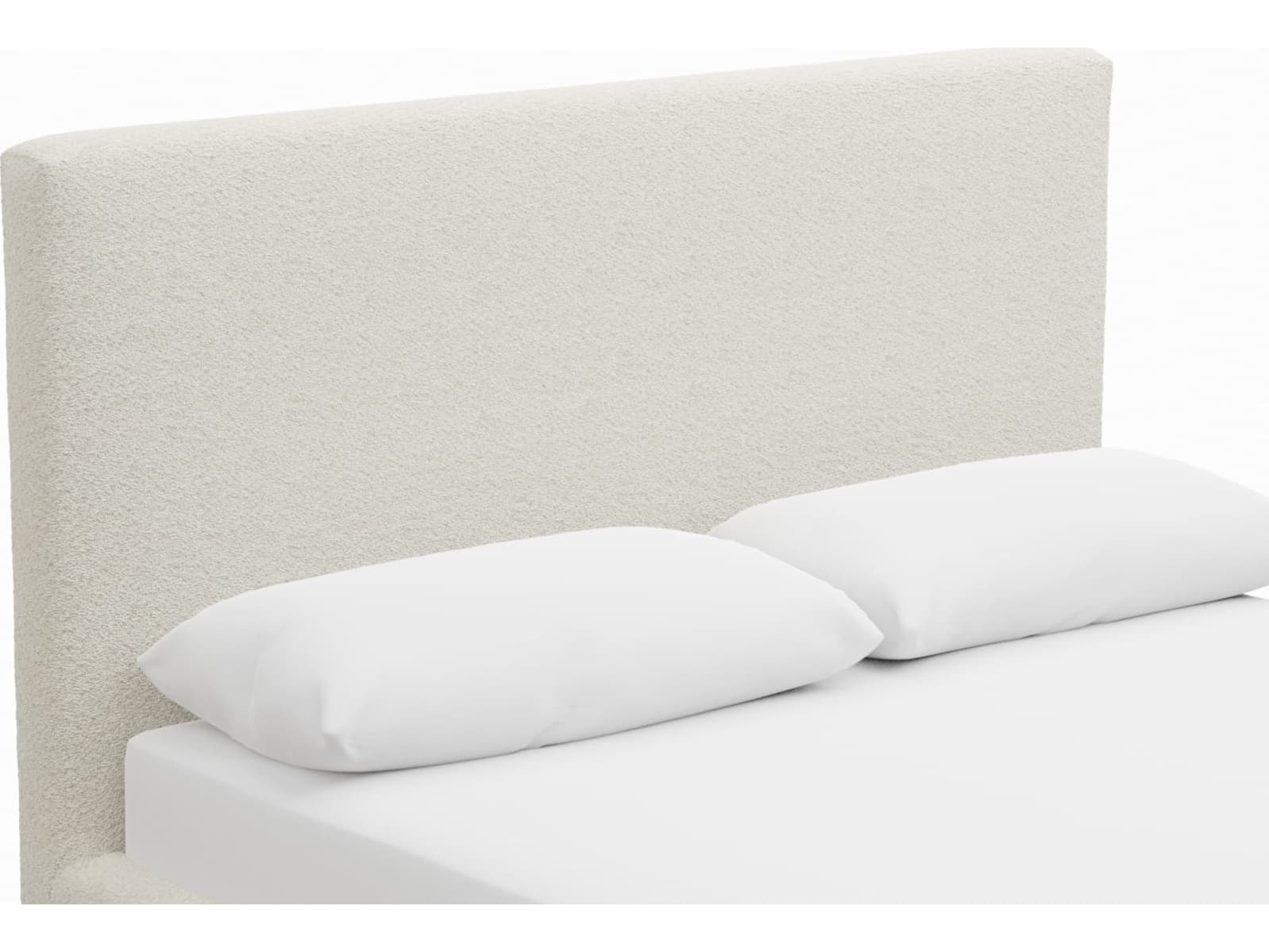 Willow Gas Lift Bed Boucle Ivory color Boucle Ivory