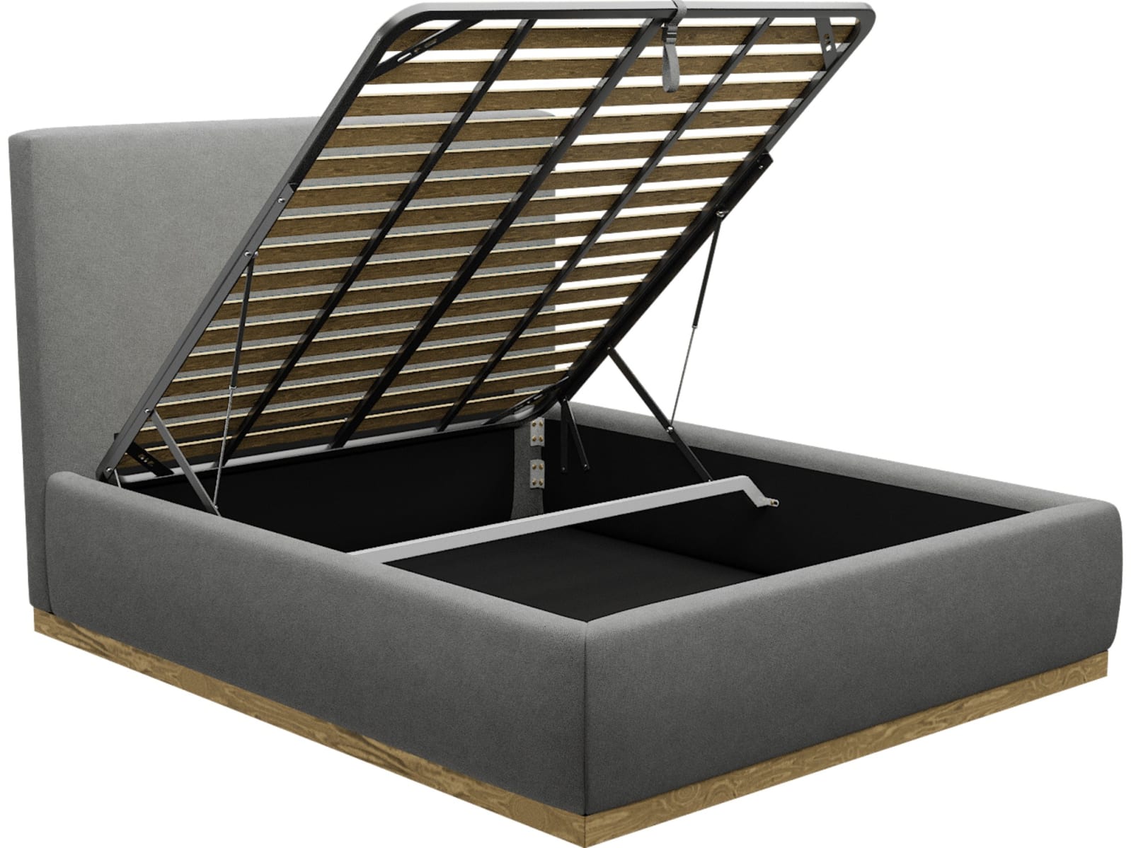 Haven Gas Lift Bed Maya Flint color Maya Flint