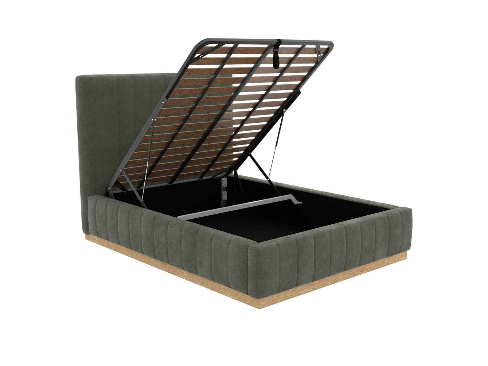 Brentwood Gas Lift Bed Tribute Dark Jade color Tribute Dark Jade