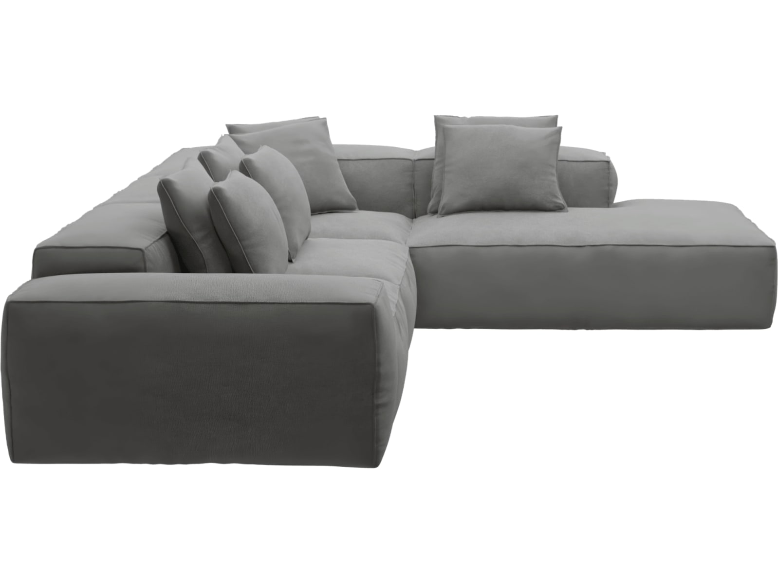 Riley Maya Flint Modular Sofa - Arm, 2x Armless, Corner, Right Terminal color Maya Flint