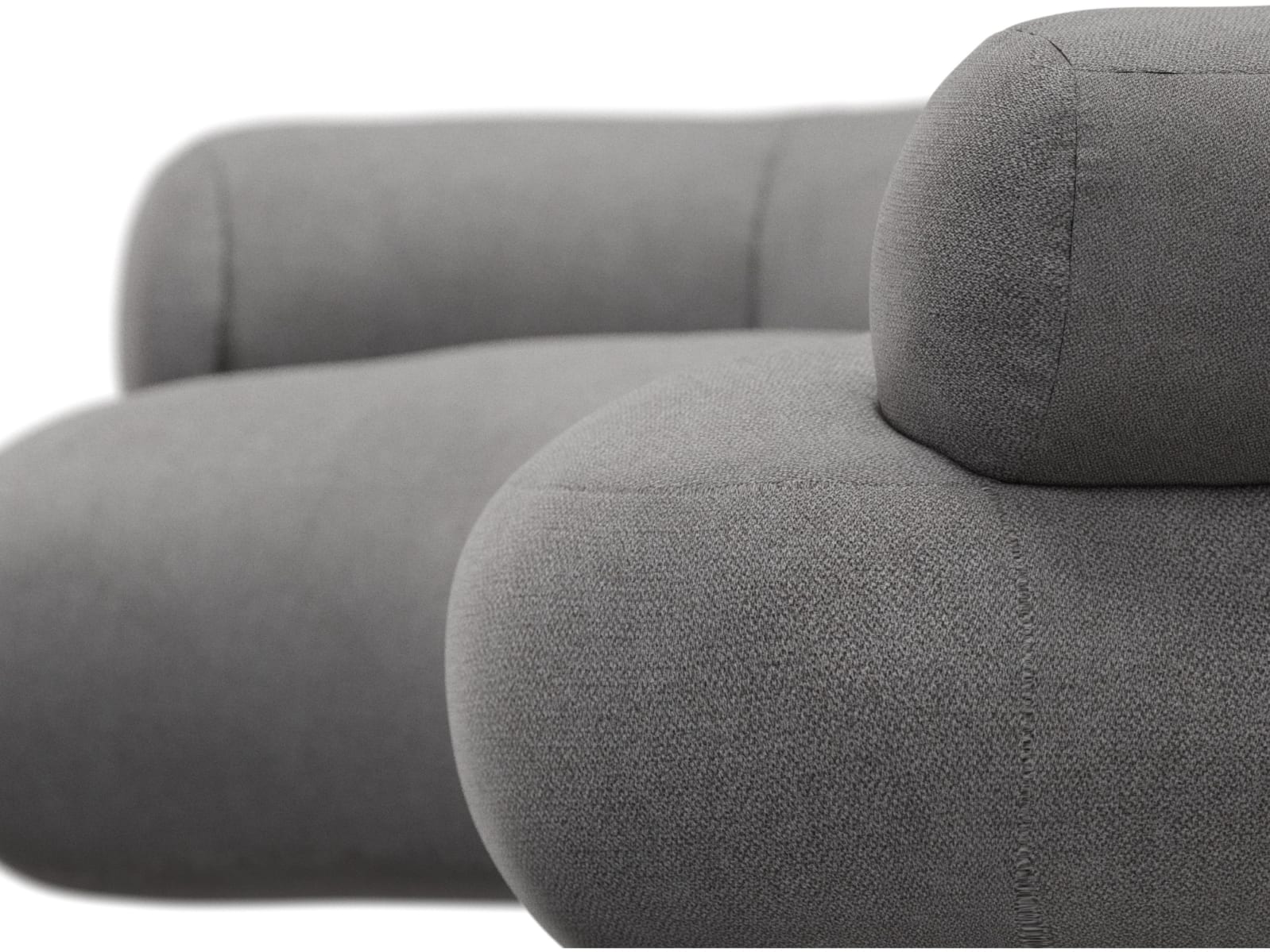 Colette California Slate Sofa - 3 Seater color California Slate