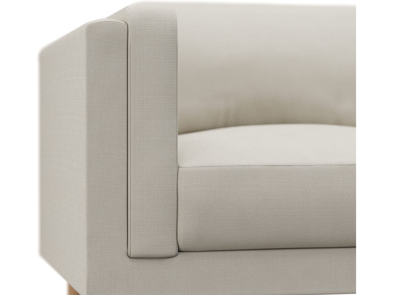 Hayes Toorak Pearl Sofa - 3 Seater color Toorak Pearl