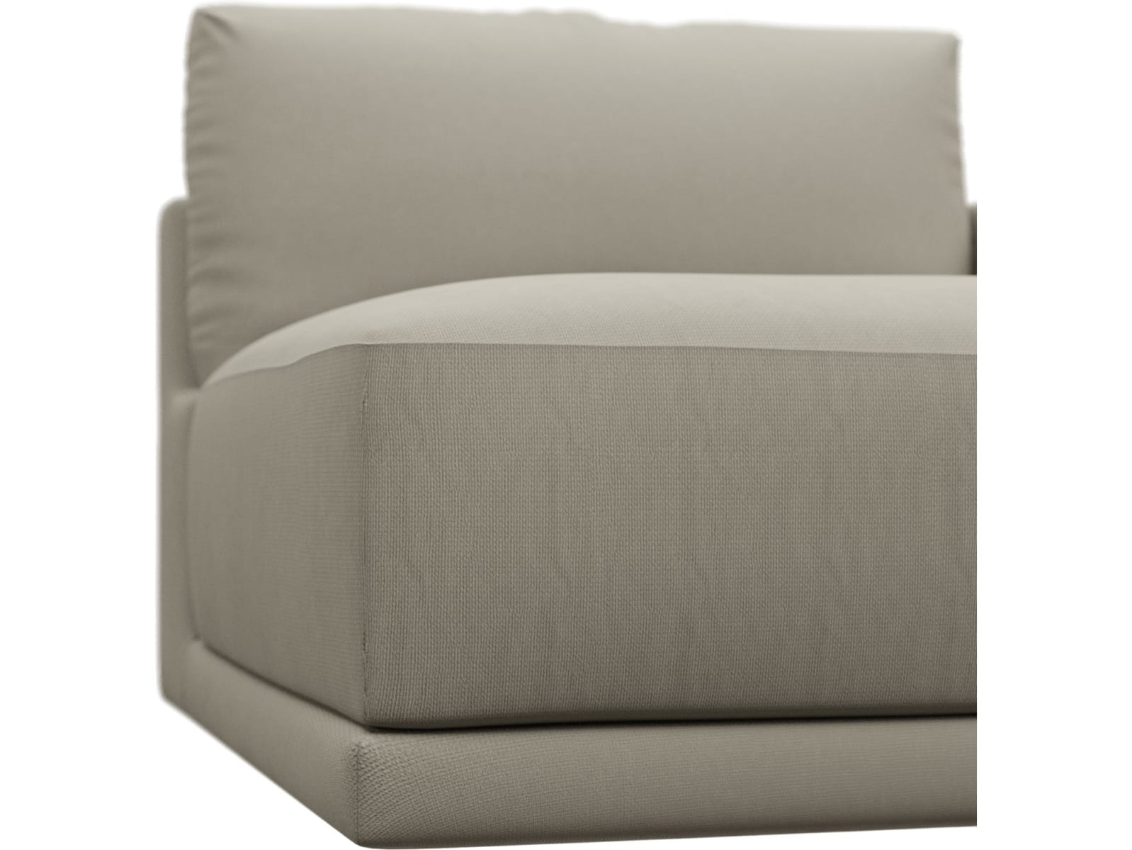 Haven Plaza Natural Right Arm Facing Sofa Module color Plaza Natural