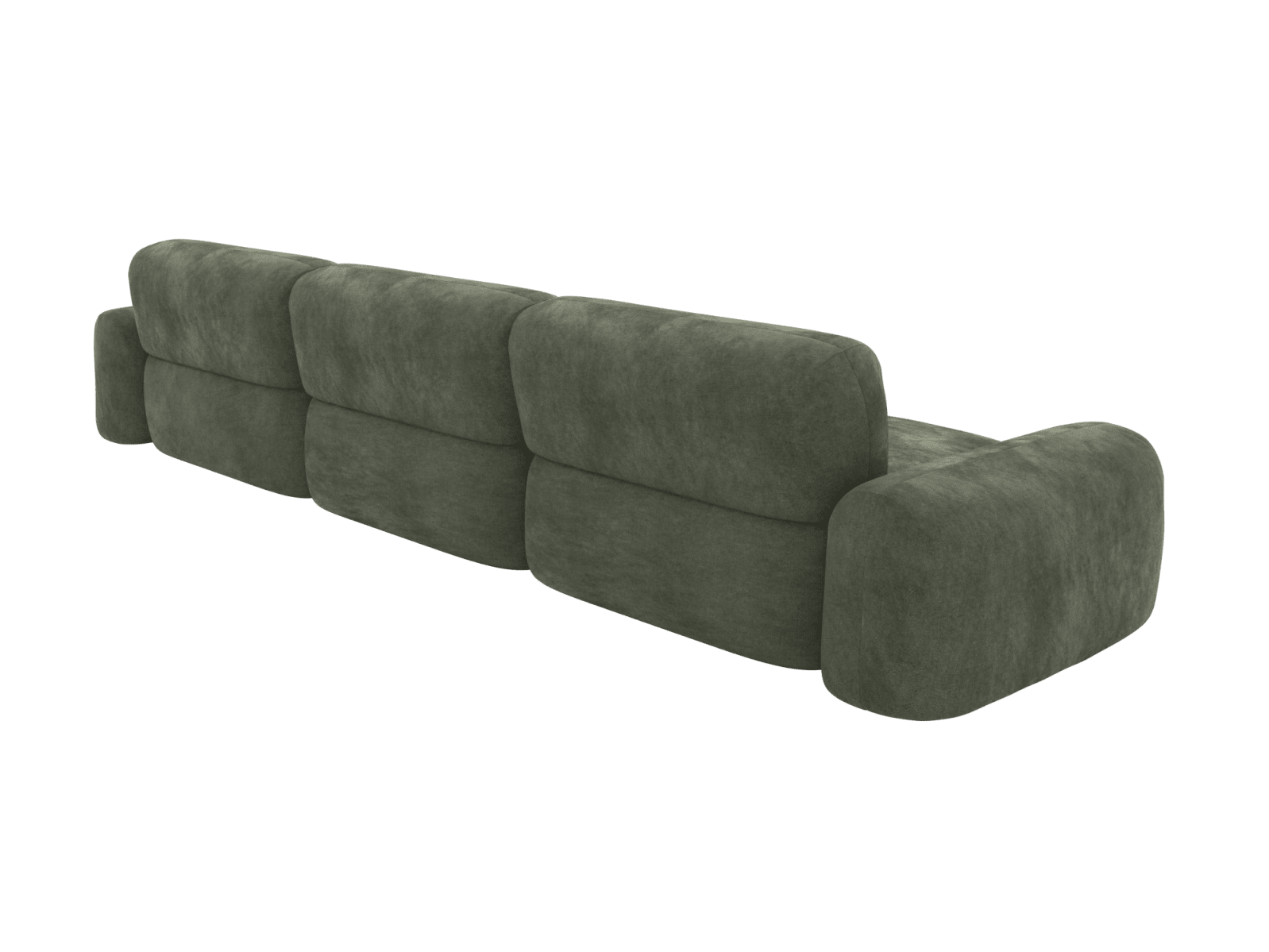Beckett Muse Forest Modular Chaise Sofa - 3 Seater color Muse Forest