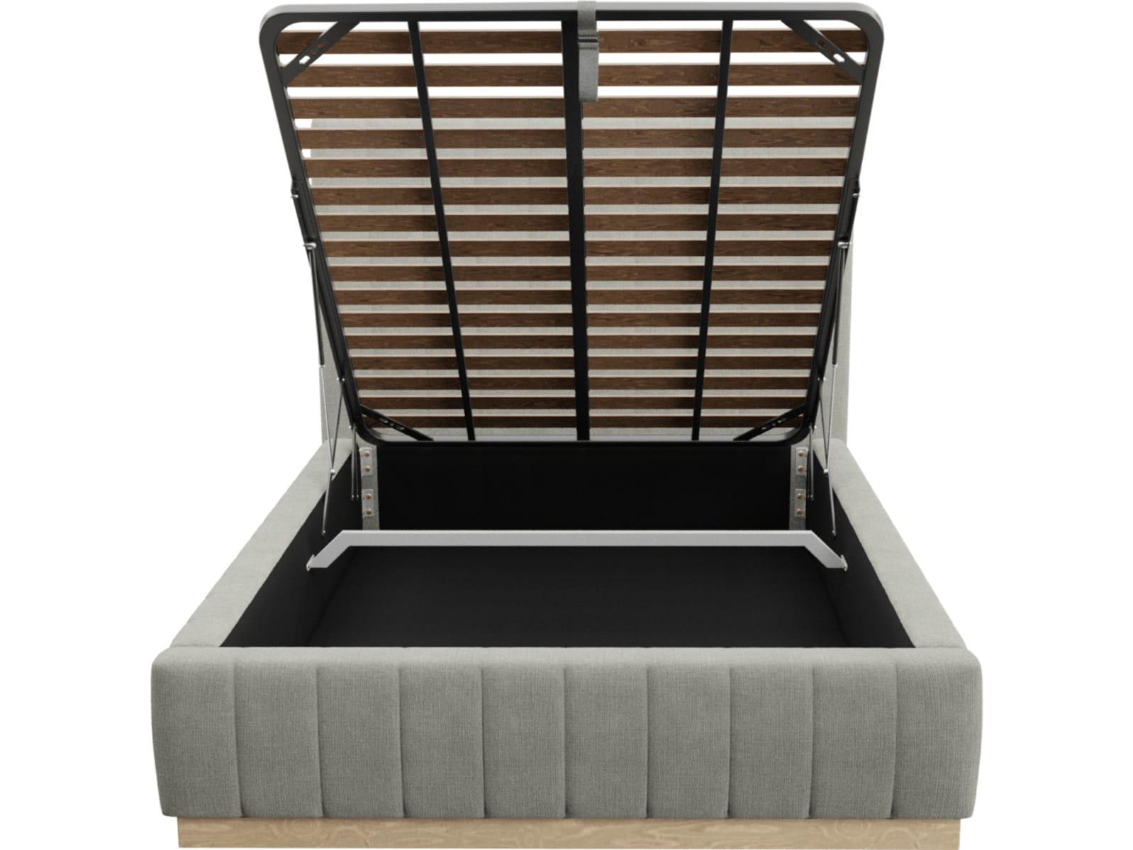 Brentwood Gas Lift Bed Toorak Pebble color Toorak Pebble