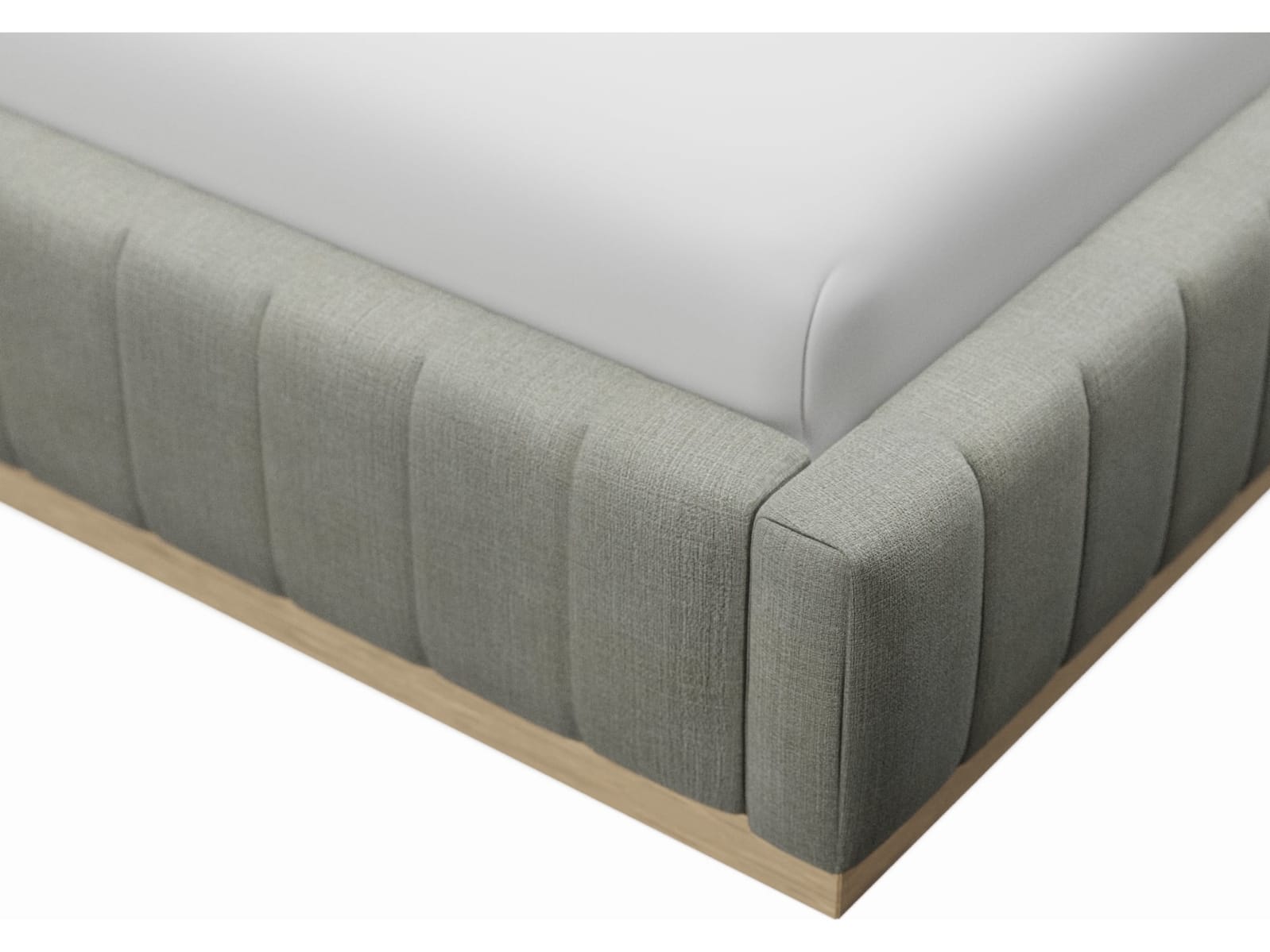 Brentwood Gas Lift Bed Toorak Pebble color Toorak Pebble