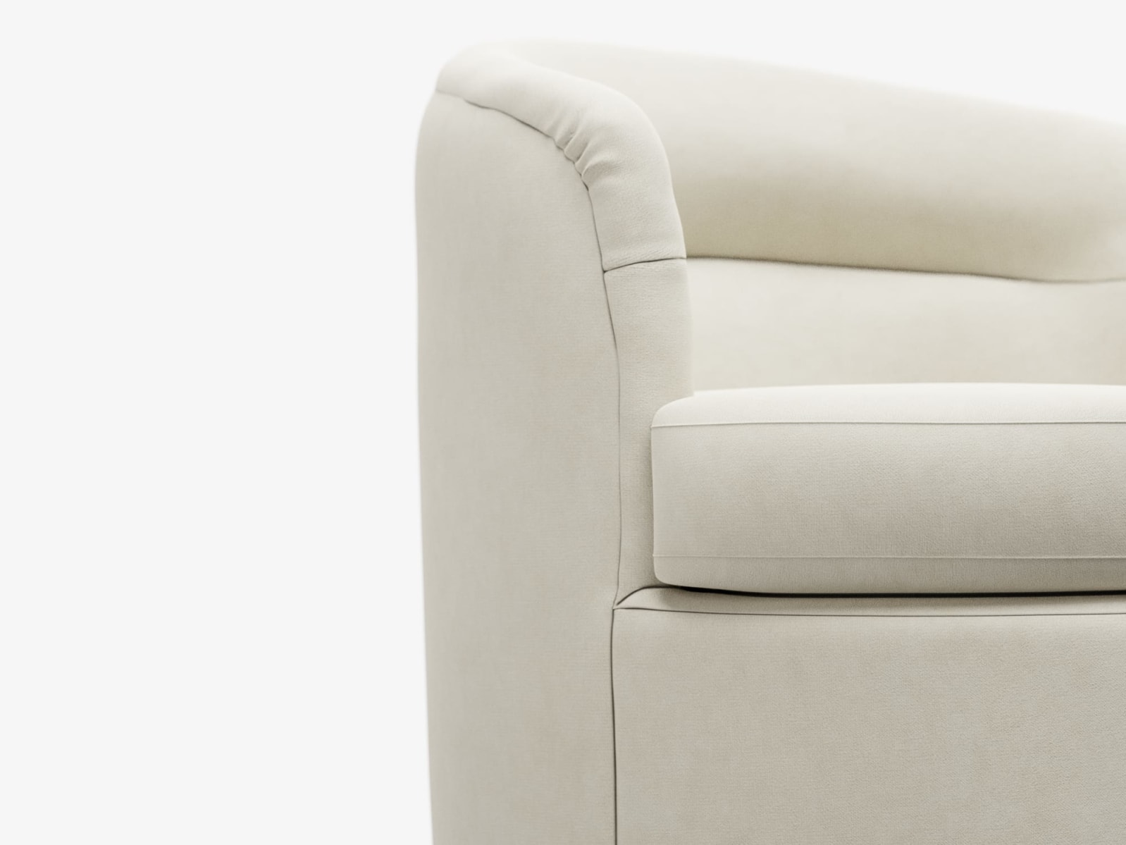 Penelope Swivel Chair Muse Flax color Muse Flax