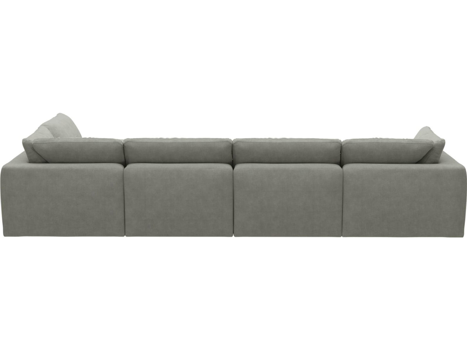 Cloud Deep Toorak Pebble Modular Sofa - 6 Piece color Toorak Pebble