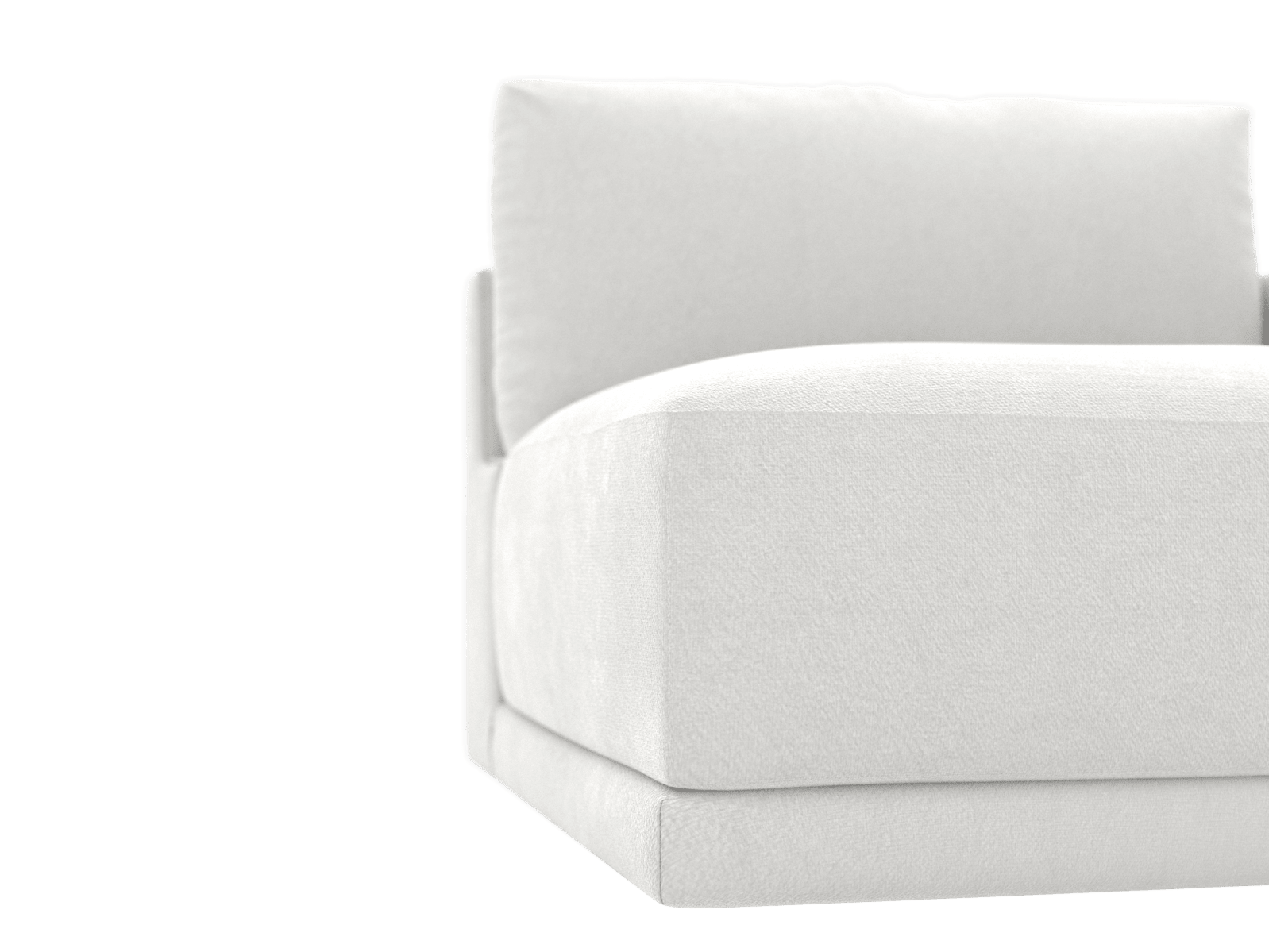 Haven Muse Frost Right Arm Facing Sofa Module color Muse Frost
