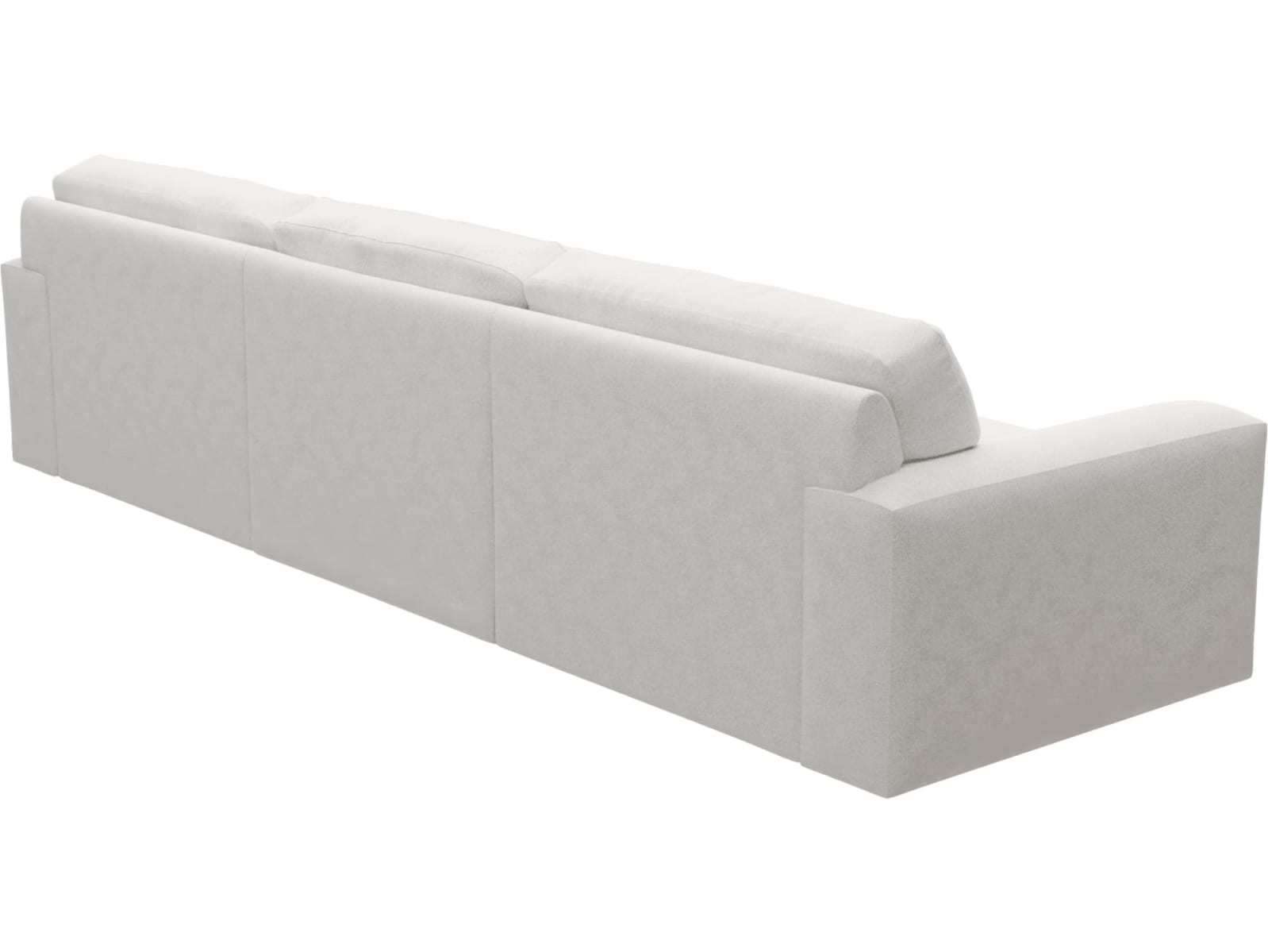 Monica Noa Fog Chaise Sofa - 3 Seater color Noa Fog