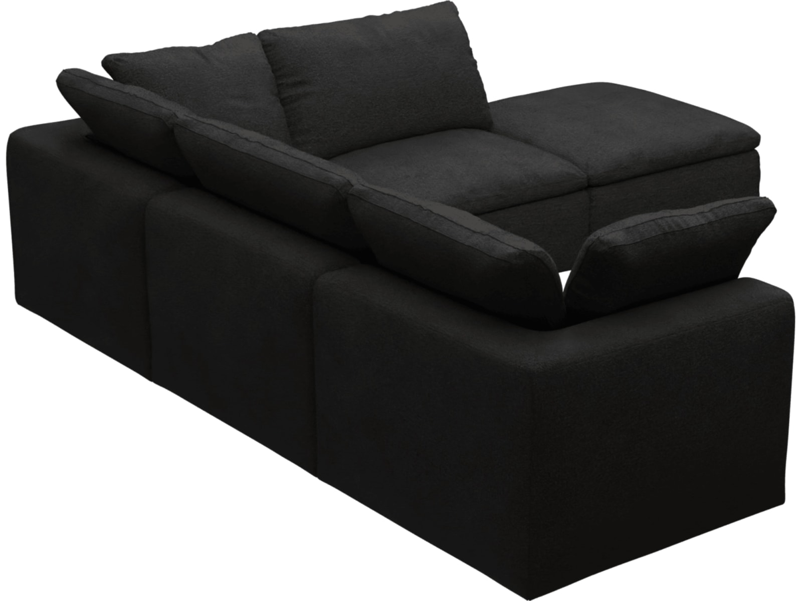 Cloud California Charcoal Modular Sofa - 5 Piece color California Charcoal